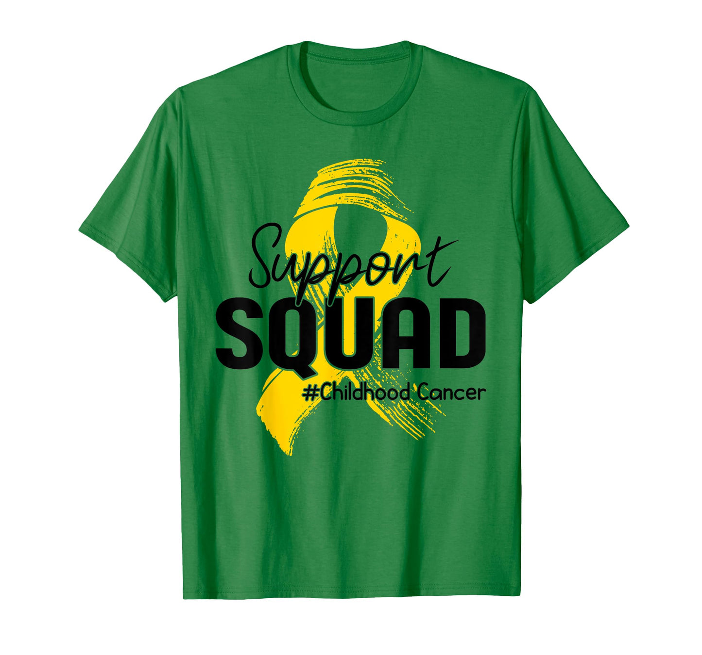 Childhood Cancer Awareness Support Squad Gold Ribbon Kids T-Shirt