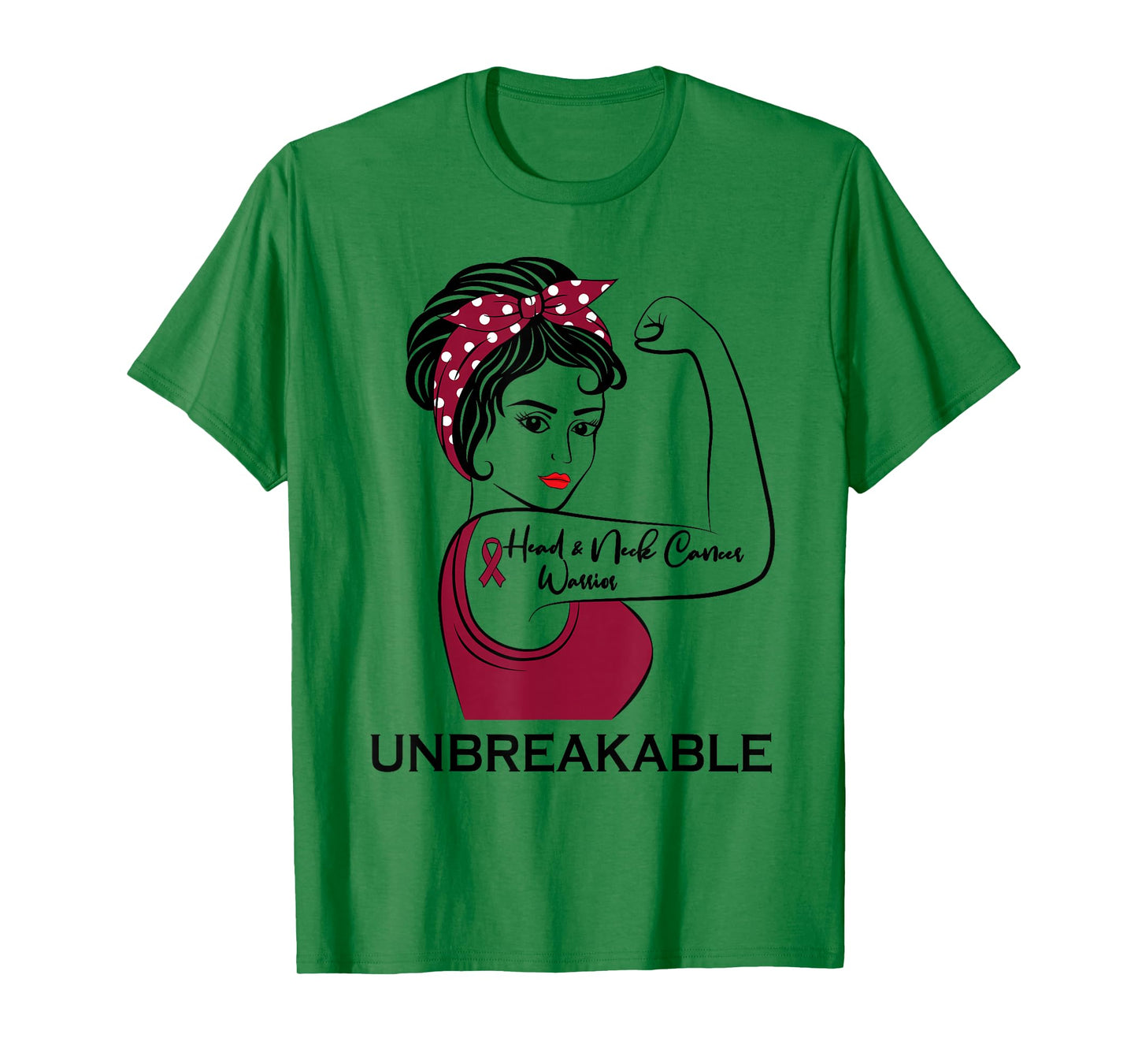 Head and Neck Cancer Warrior Unbreakable Awareness T-Shirt