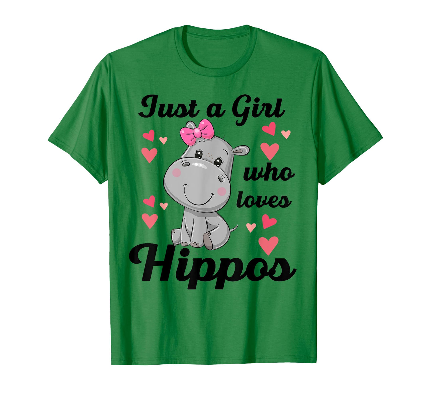 Cute Hippo-Shirt Just A Girl Who Loves Hippo Kids Toddler T-Shirt