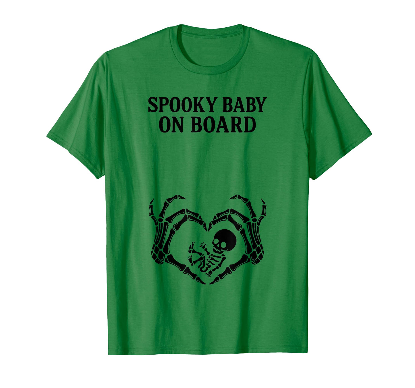 Spooky Baby On Board Skeleton Pregnancy Halloween T-Shirt