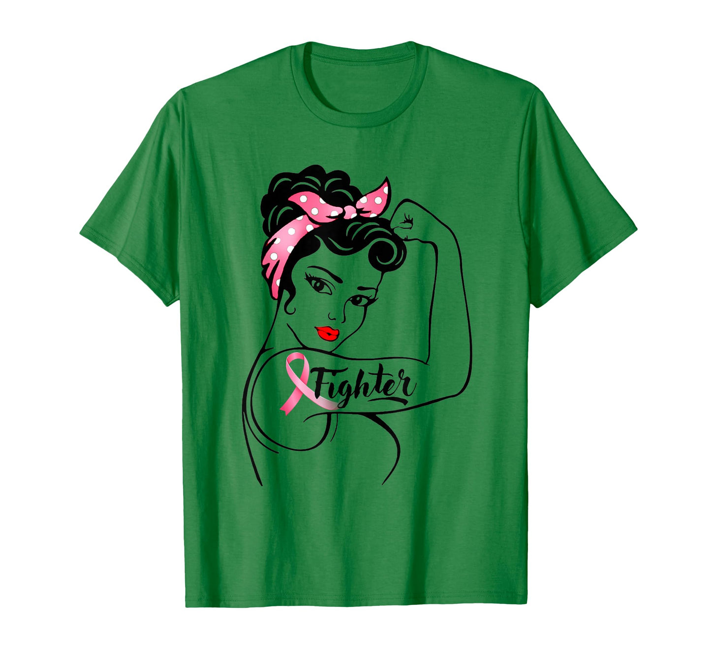 Fighter Rosie The Riveter Breast Cancer Awareness Funny Gift T-Shirt
