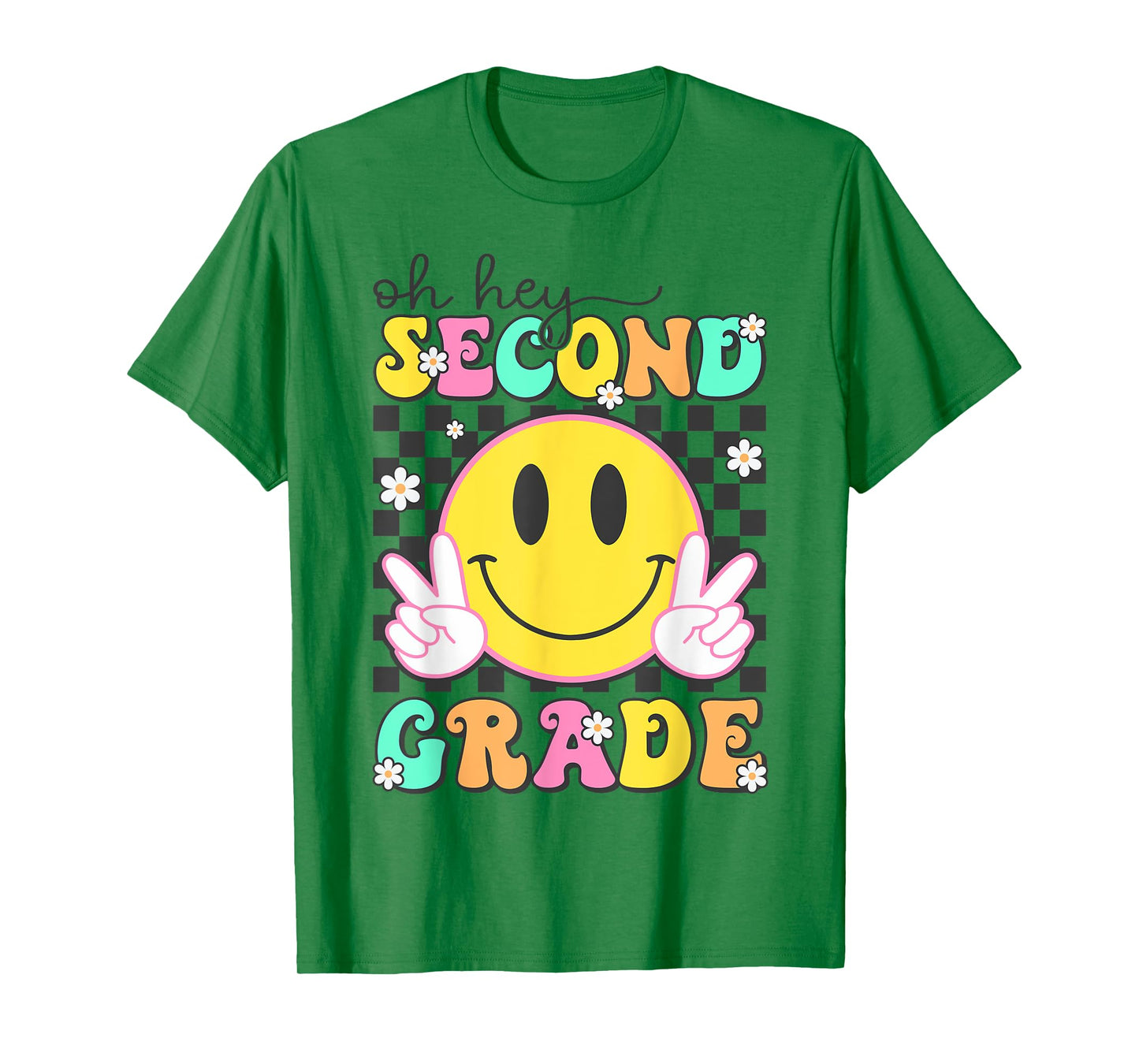 Oh Hey Second Grade Shirt Back To School Groovy 2nd Grade T-Shirt