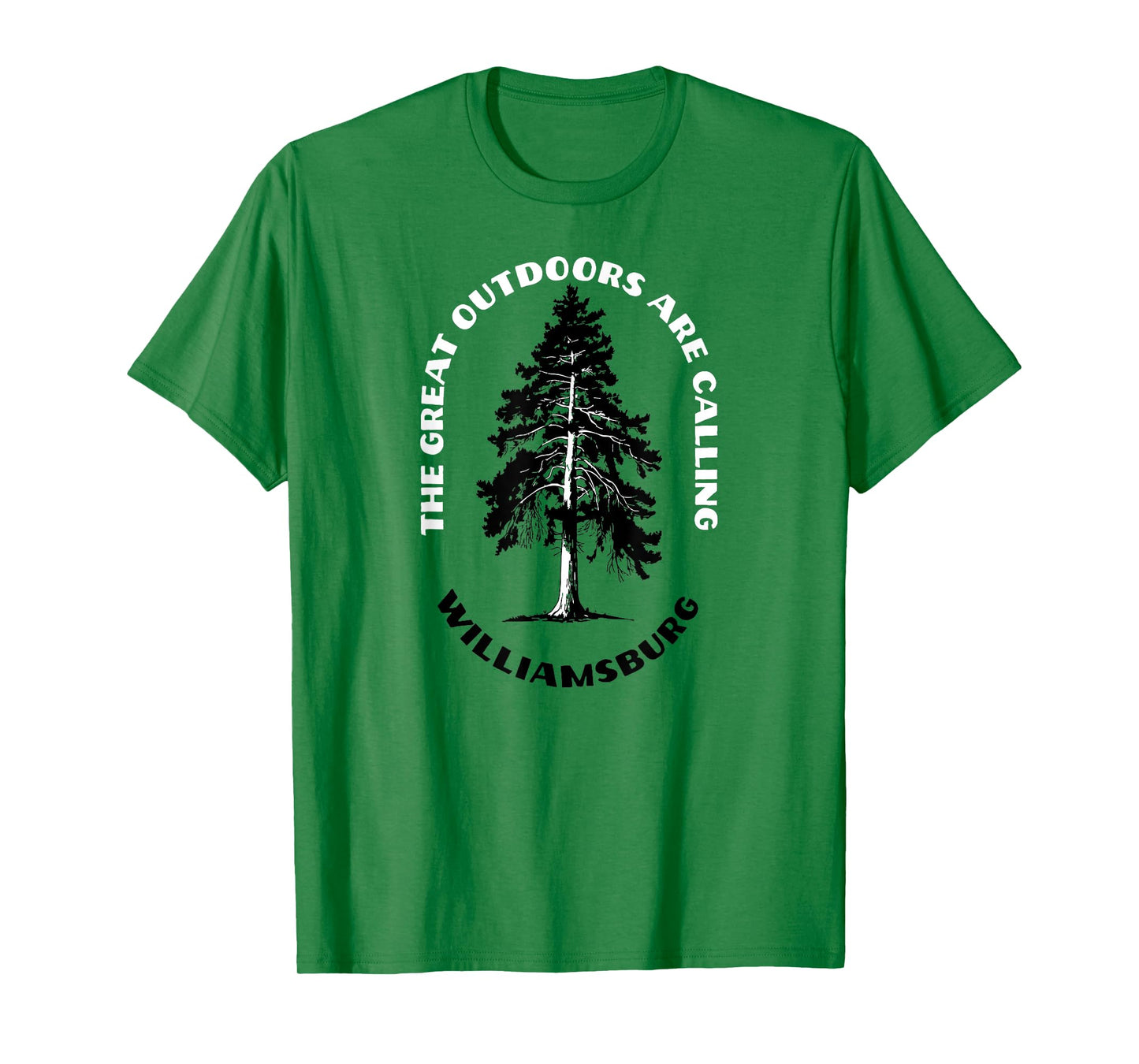 Williamsburg The Great Outdoors Are Calling Tree Nature T-Shirt