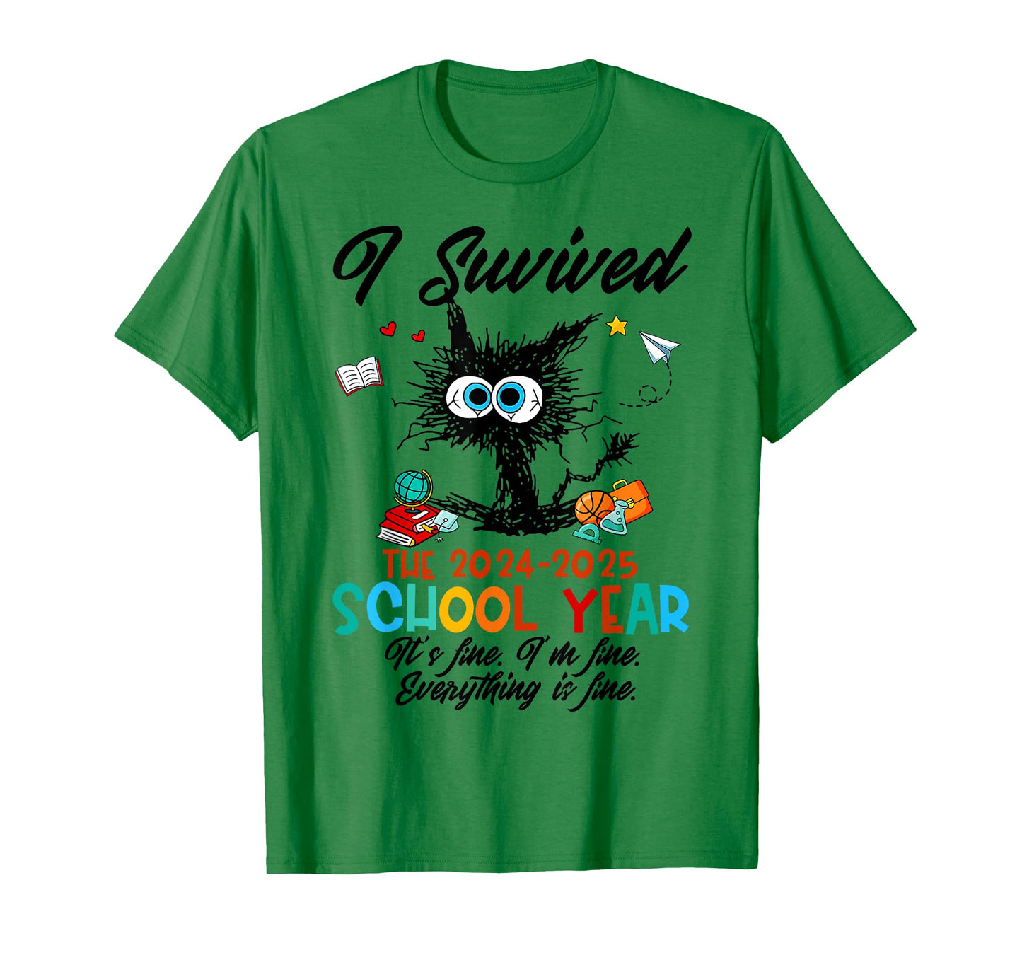 Last Day Of School Teacher I Survived 2024-2025 School Year T-Shirt