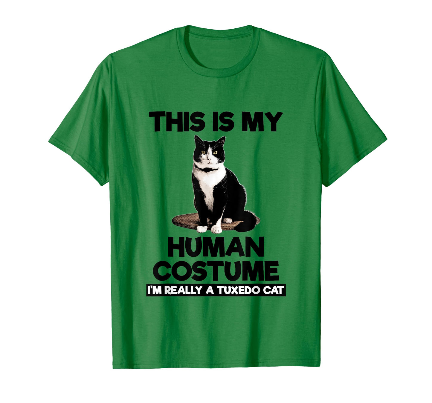 This Is My Human Costume Shirt Funny Tuxedo Cat Kitten Lover T-Shirt