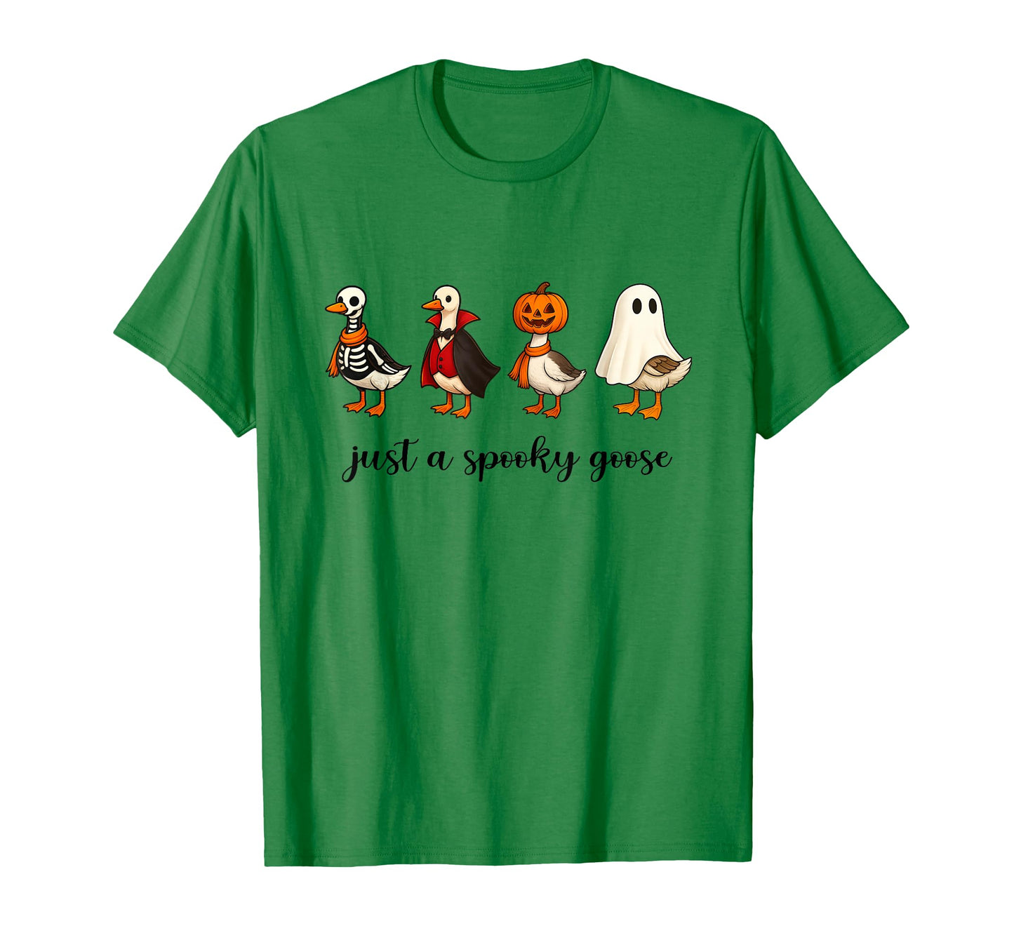 Silly Spooky Goose Halloween Funny Silly Goose Pumpkin Fall T-Shirt