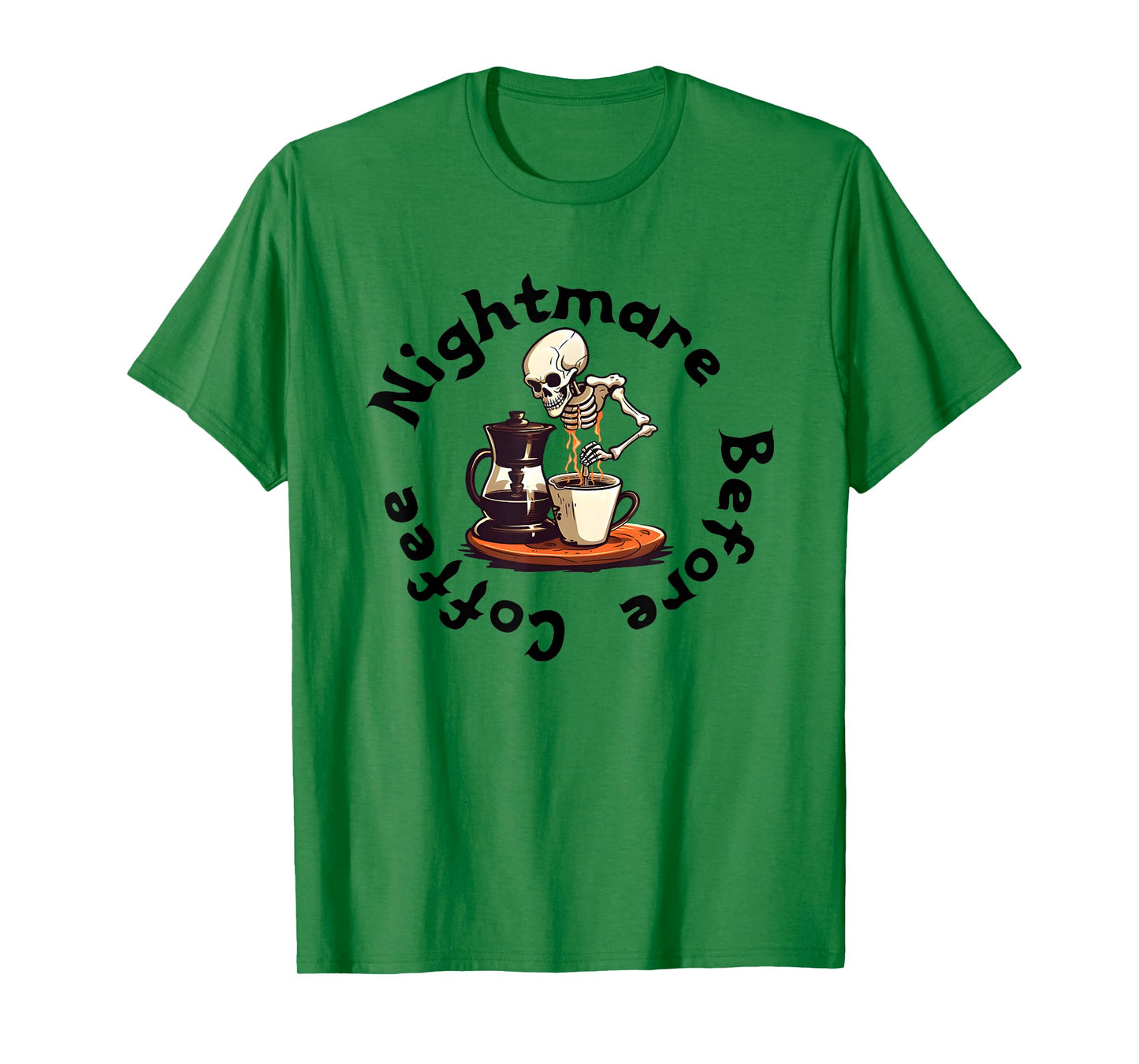 Skeleton Nightmare Before Coffee T-Shirt