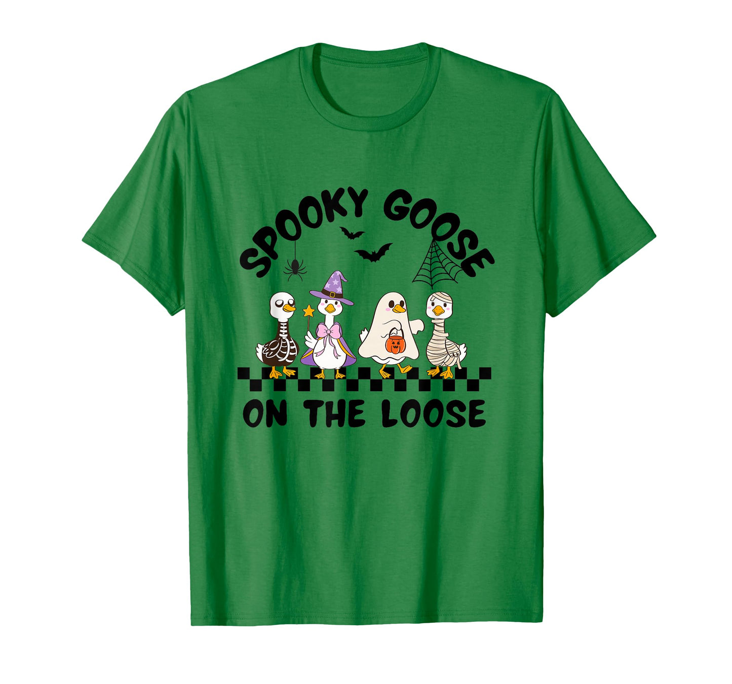 Just A Spooky Goose On The Loose Silly Funny Halloween T-Shirt