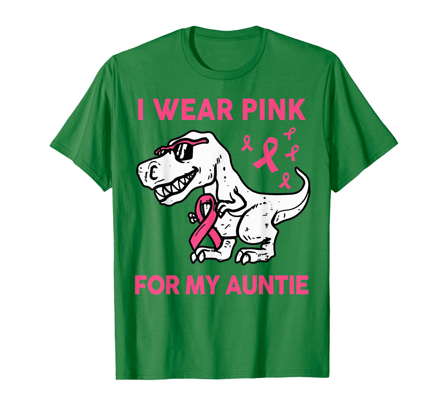 I Wear Pink For My Auntie Breast Cancer Awareness Toddler T-Shirt