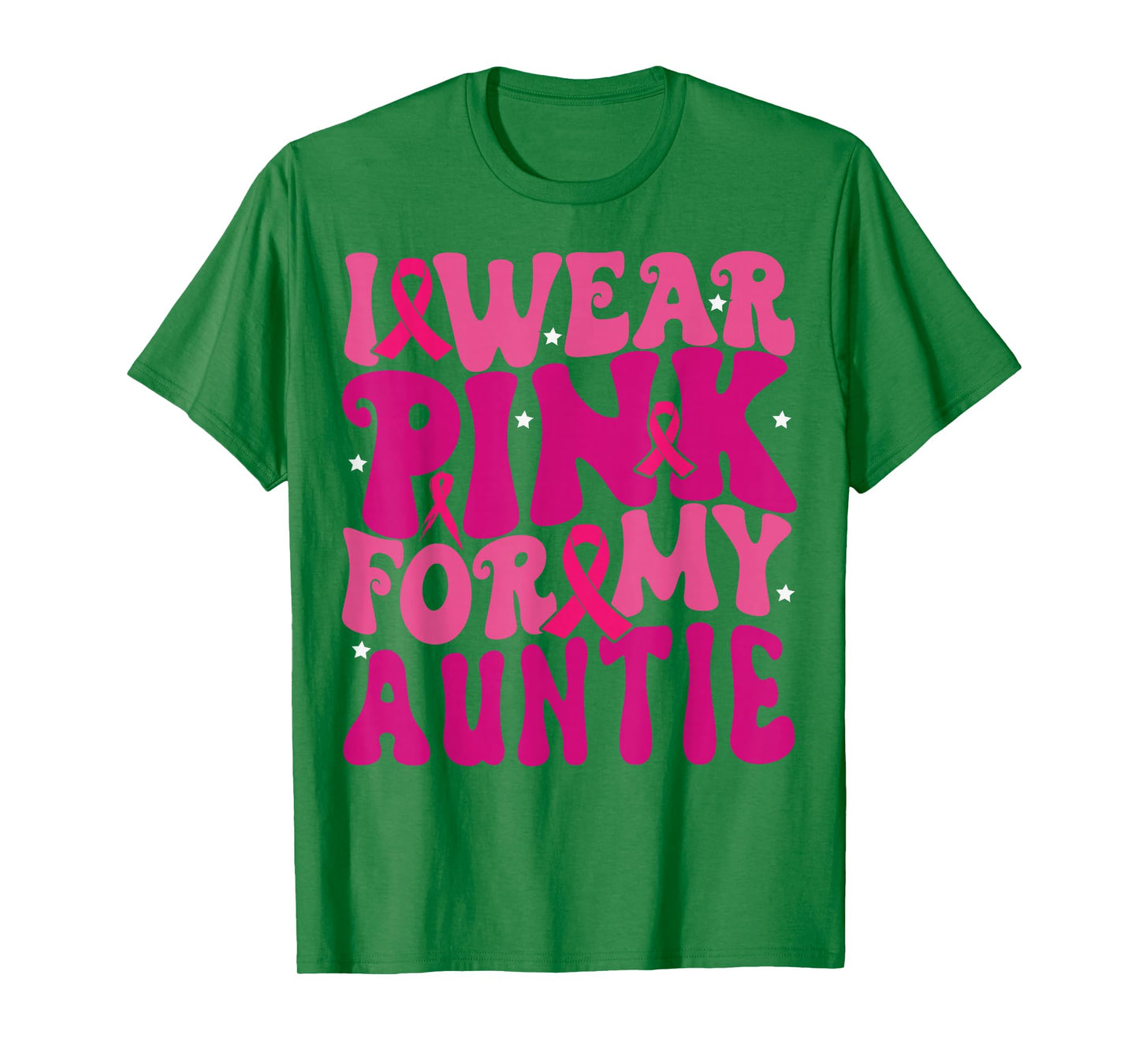 I Wear Pink for My Auntie Breast Cancer Awareness Kids T-Shirt