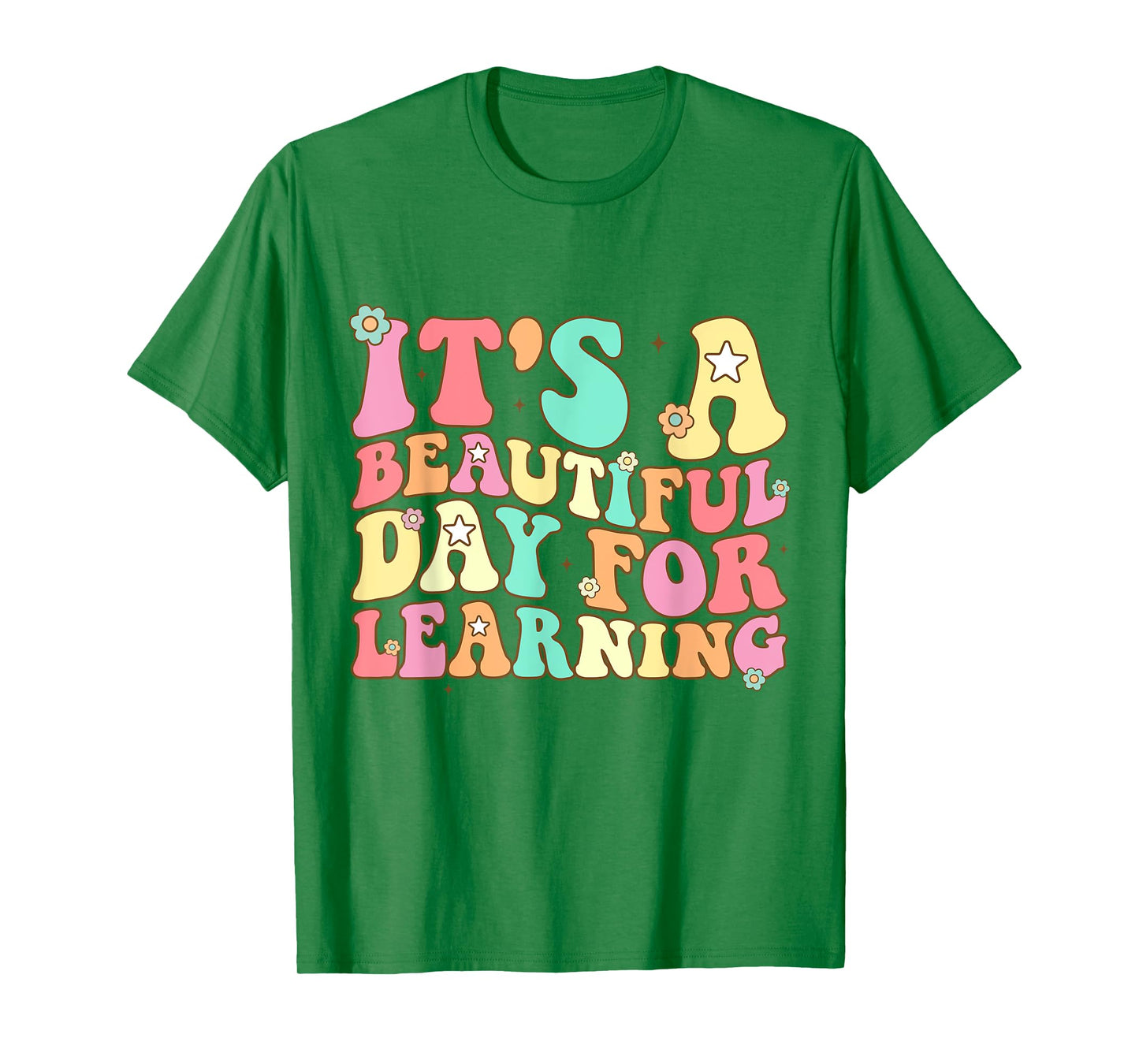 It's Beautiful Day For Learning Retro Teacher Students Women T-Shirt