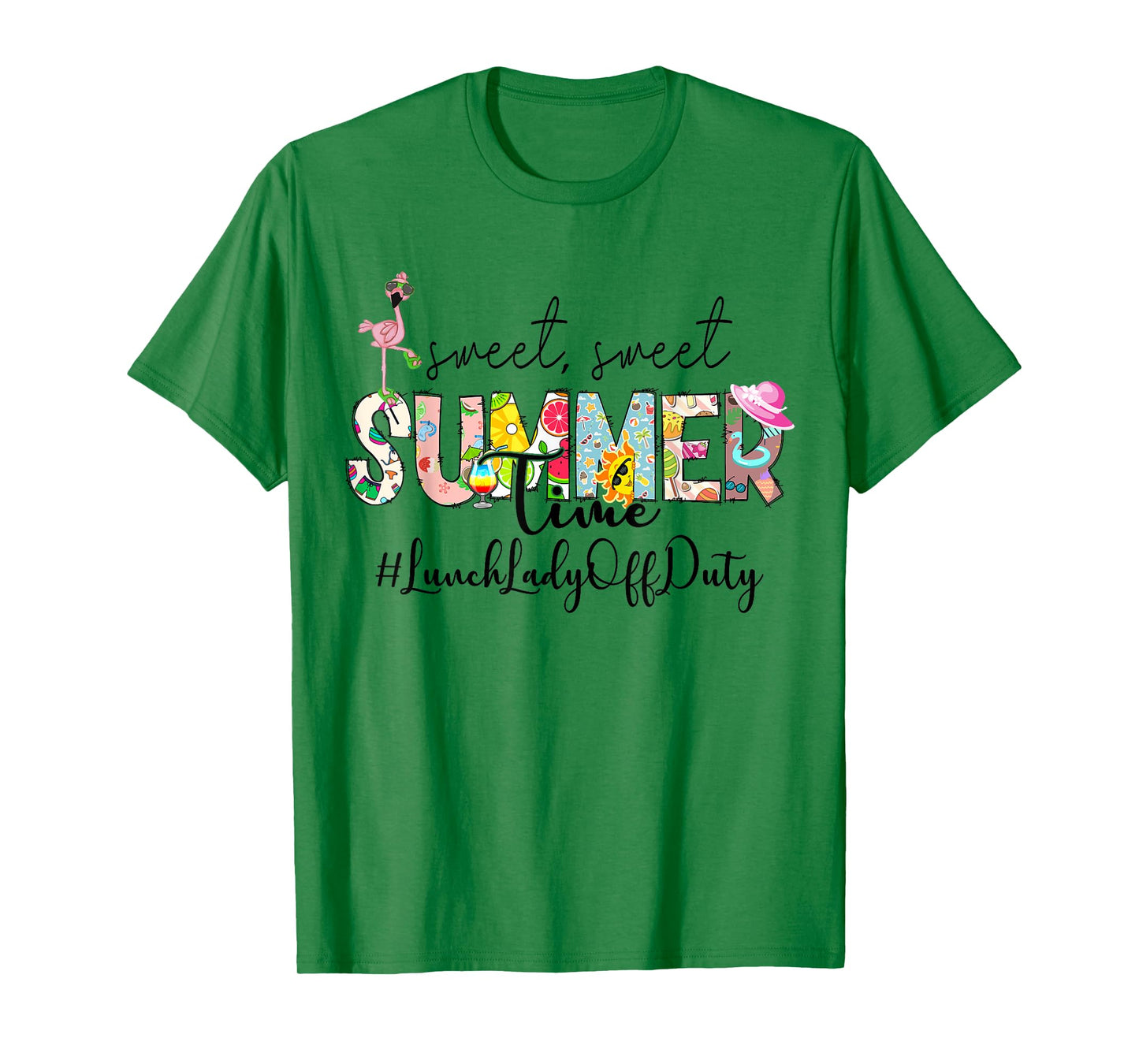 Sweet Summer Time Lunch Lady Off Duty Last Day Of School T-Shirt