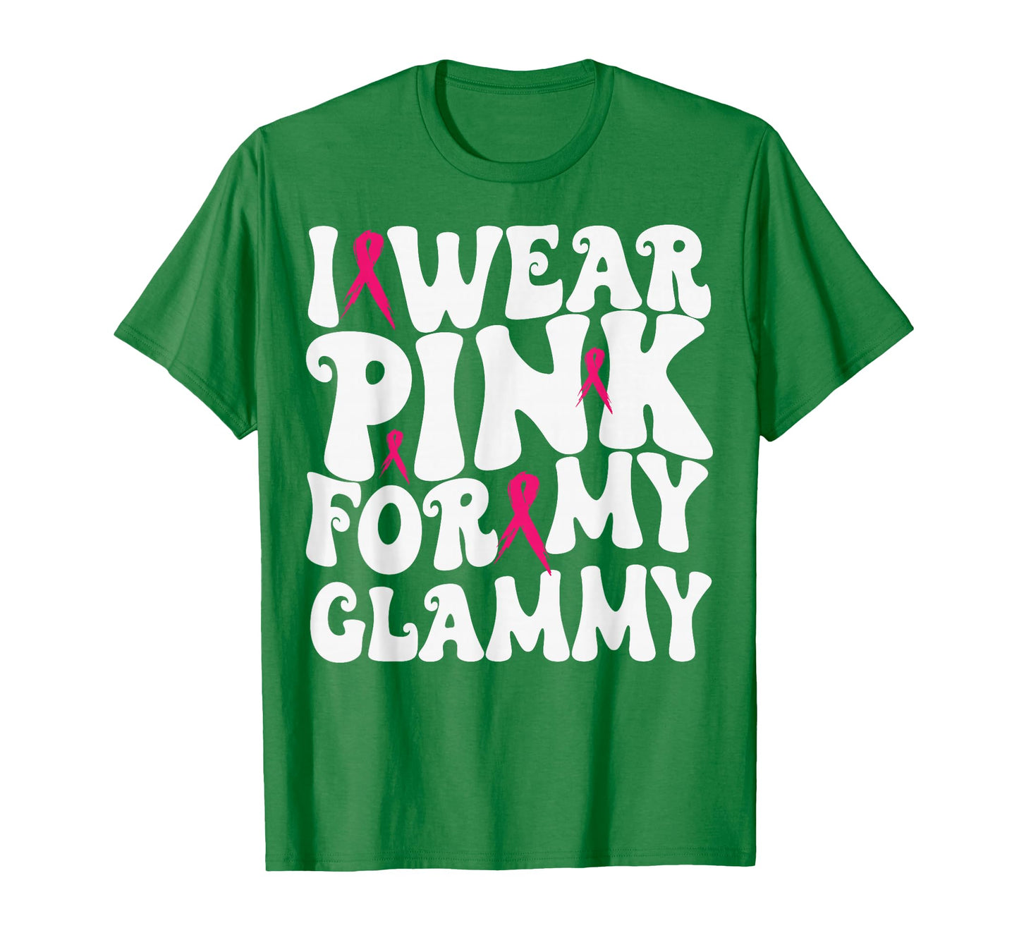 I Wear Pink for My Glammy Breast Cancer Awareness Kids T-Shirt