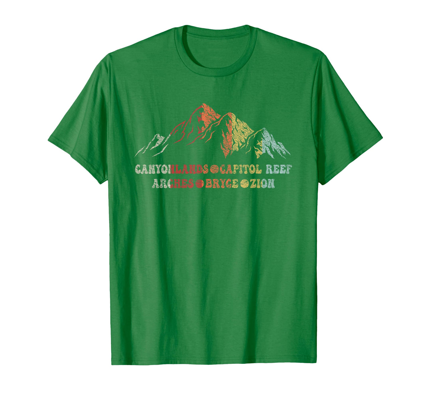 Vintage Utah Souvenir Big 5 Utah Mighty Five National Park T-Shirt