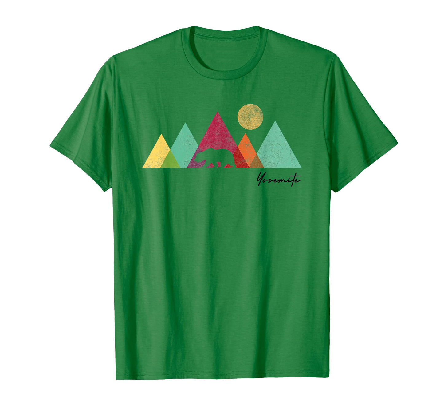 Yosemite California Colorful Bear Mountains National Park T-Shirt