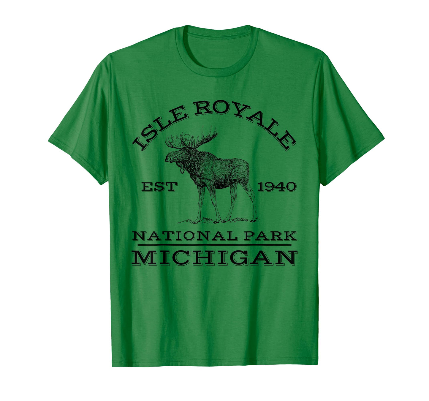 Isle Royale National Park Michigan Moose Hike Outdoors T-Shirt