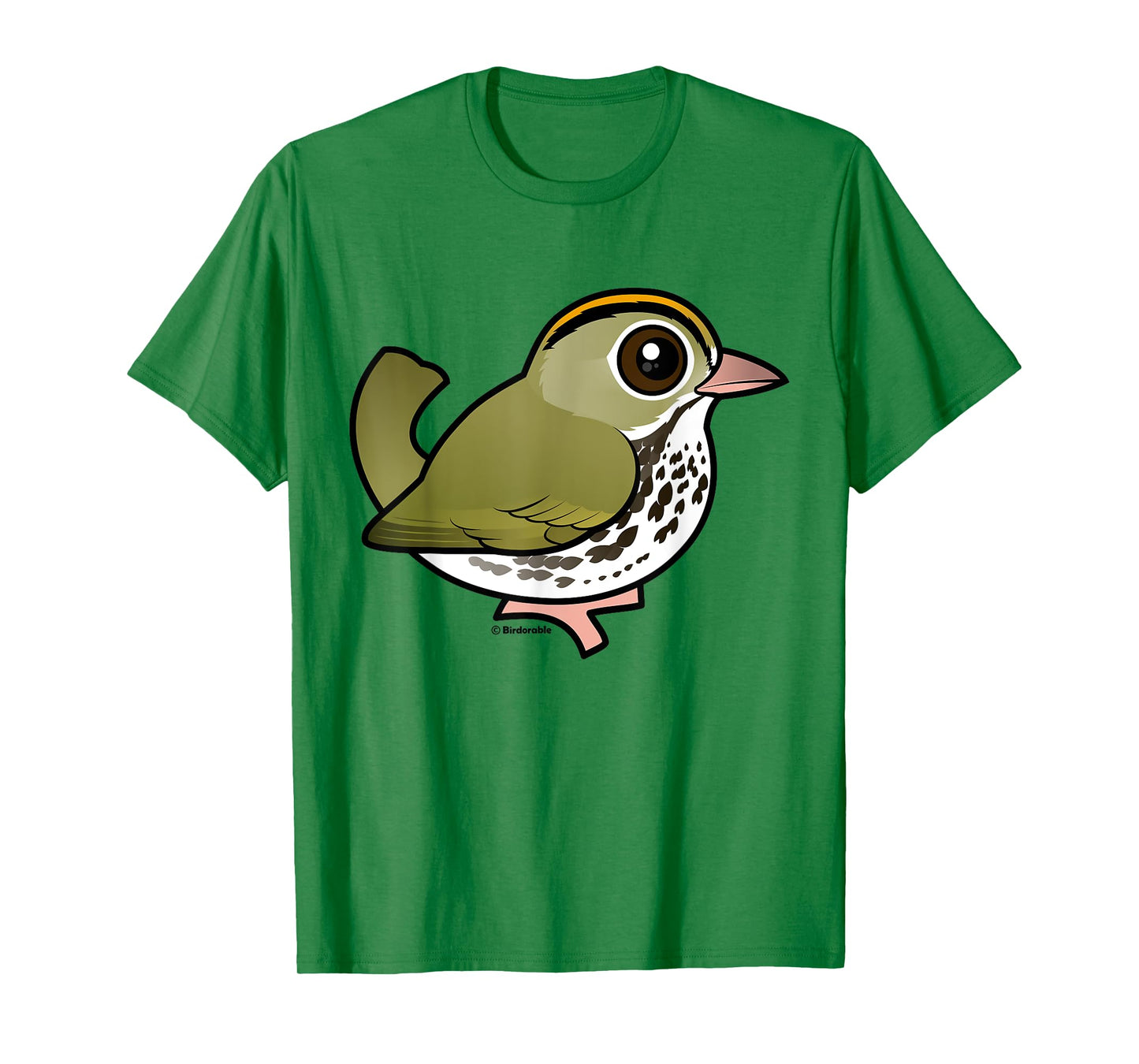 Cute Cartoon Ovenbird Warbler Birdorable Bird Illustration T-Shirt