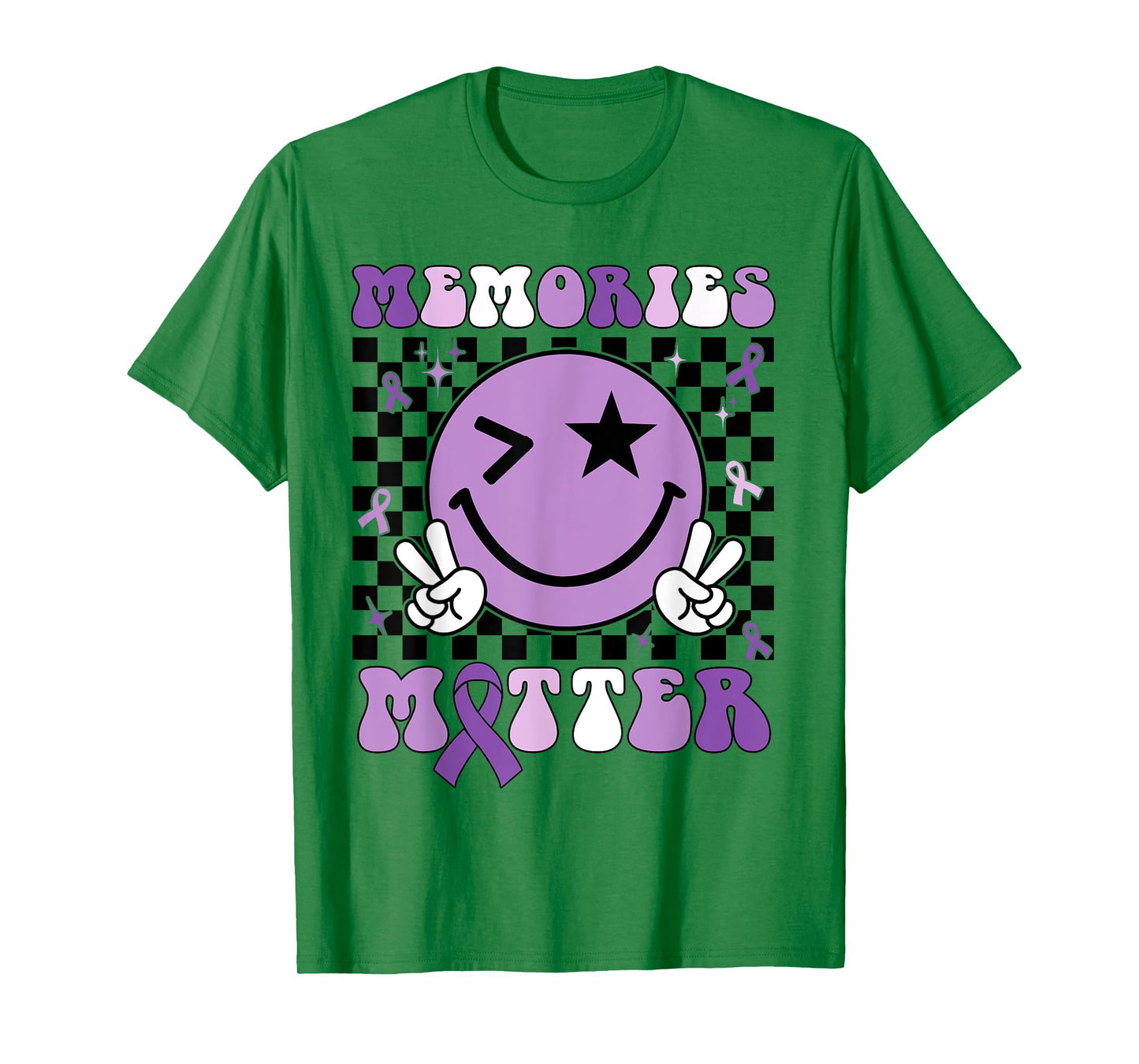 Memories Matter ALZ Purple Funny Meme Alzheimer's Awareness T-Shirt