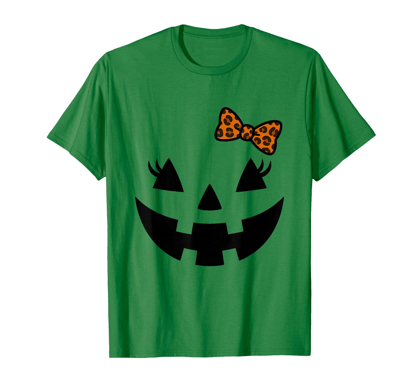 Jack O Lantern Pumpkin Face Coquette Bow Halloween Costume T-Shirt