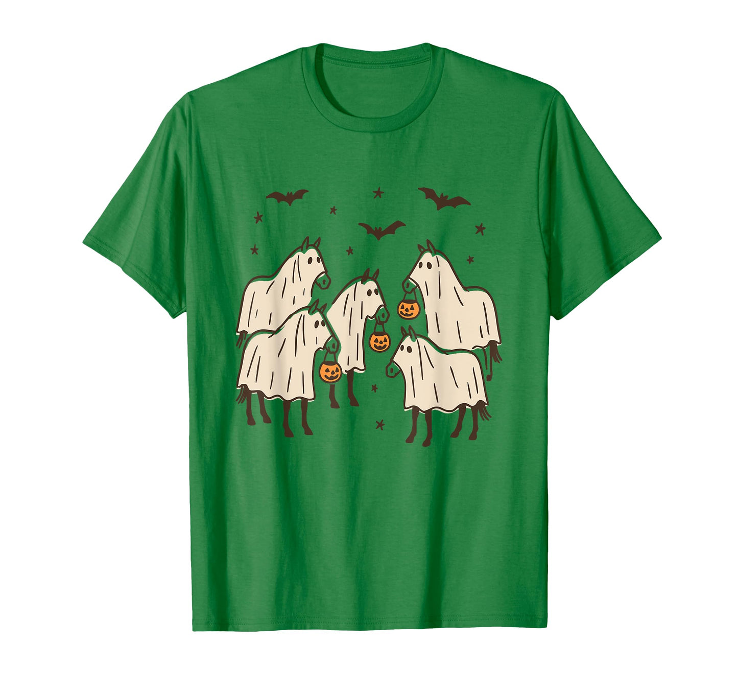 Funny Horse Ghost Halloween Horse Western Horse Lover Farm T-Shirt