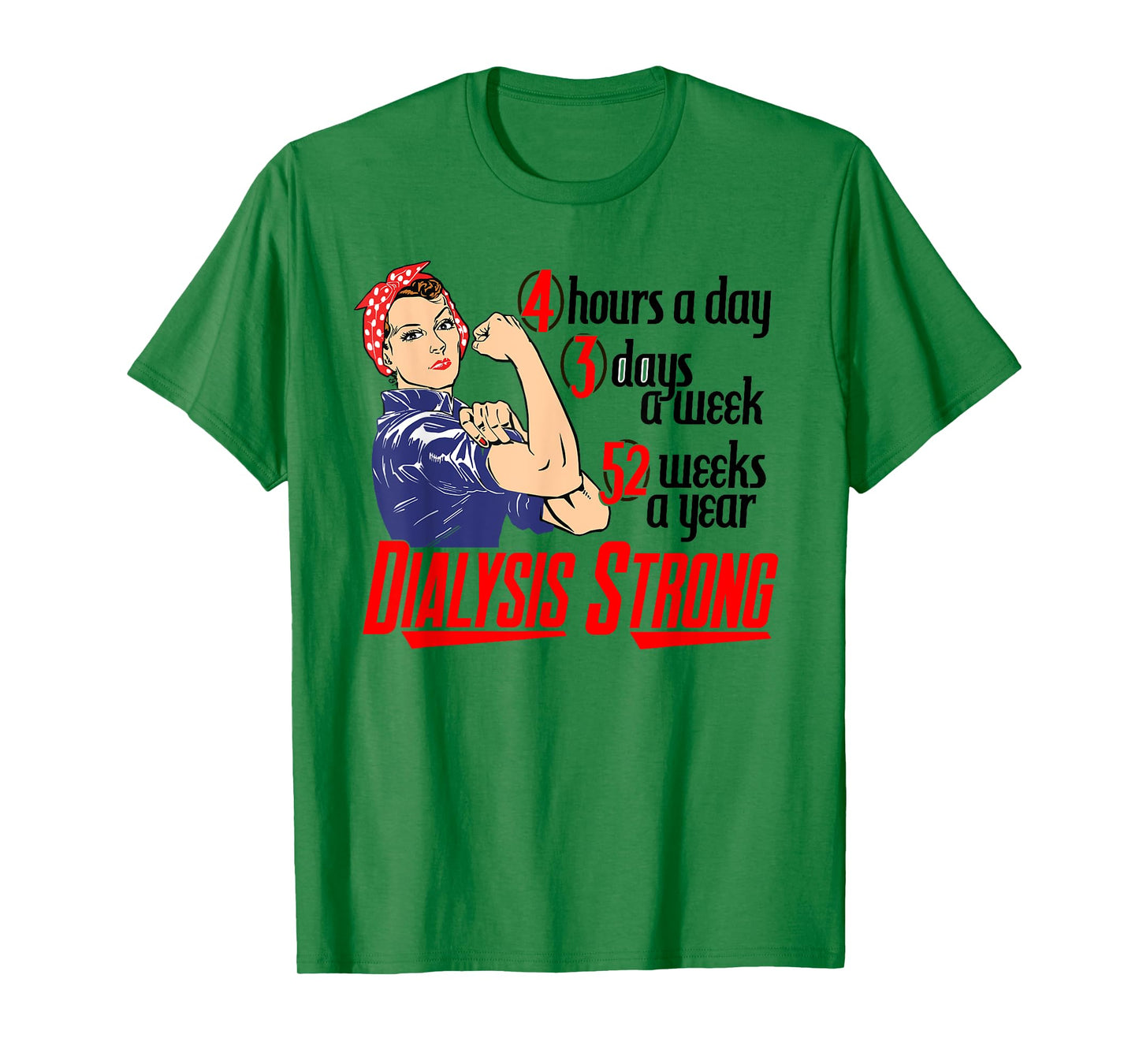 Dialysis Strong a Vintage and Retro Women's Dialysis Patient T-Shirt