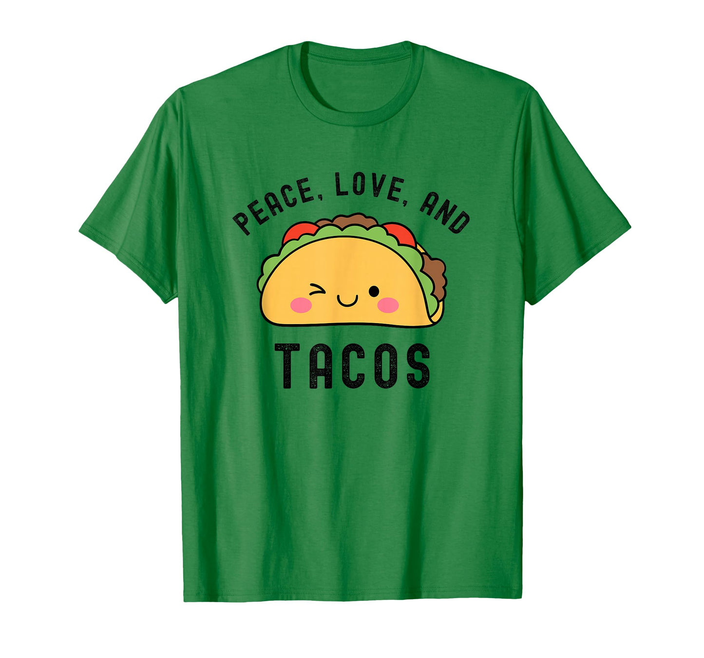 Peace Love and Tacos Cute Trendy Mexican Food Retro Groovy T-Shirt