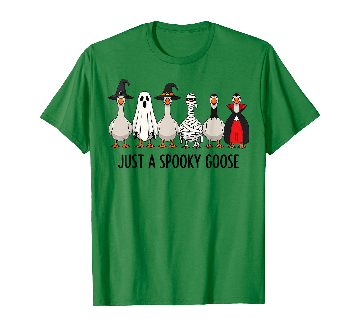 Just a Spooky Goose Funny Silly Goose Halloween Costume T-Shirt