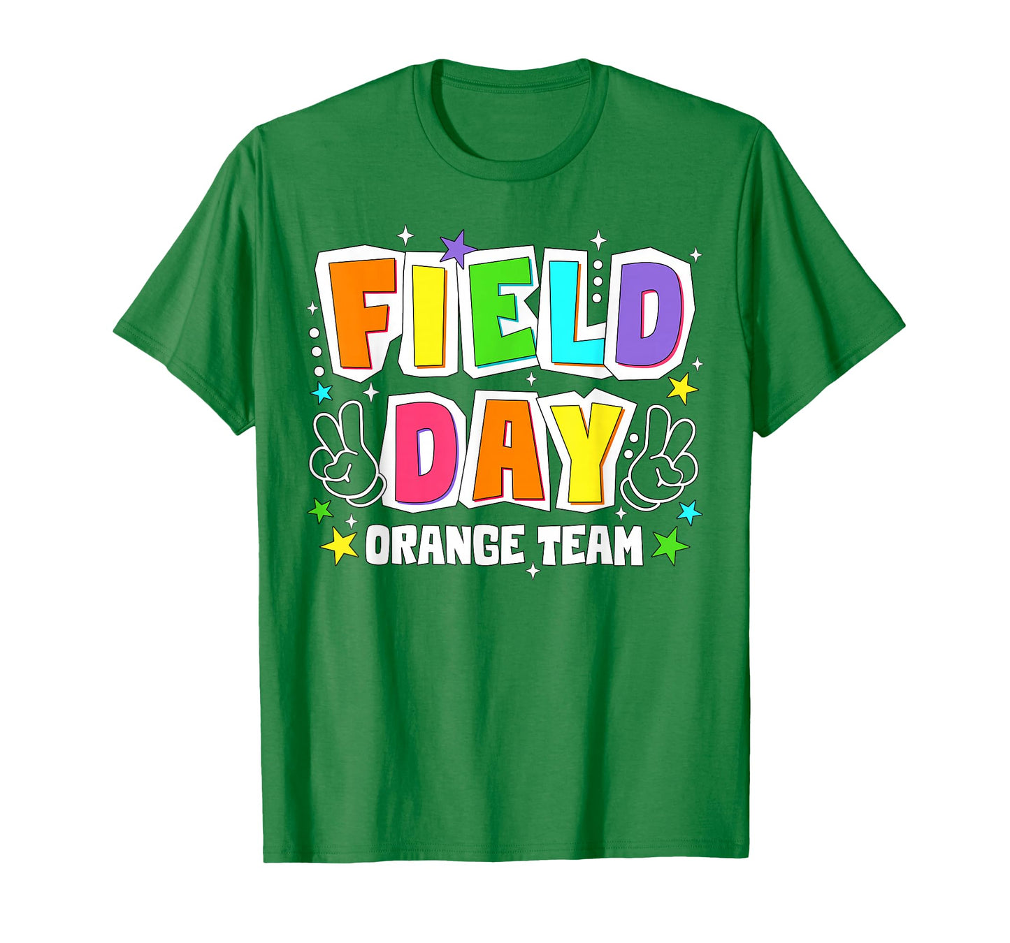 Field Day Orange Team Retro Competition Peace Men Women Kids T-Shirt - T-Shirt | Irish Green