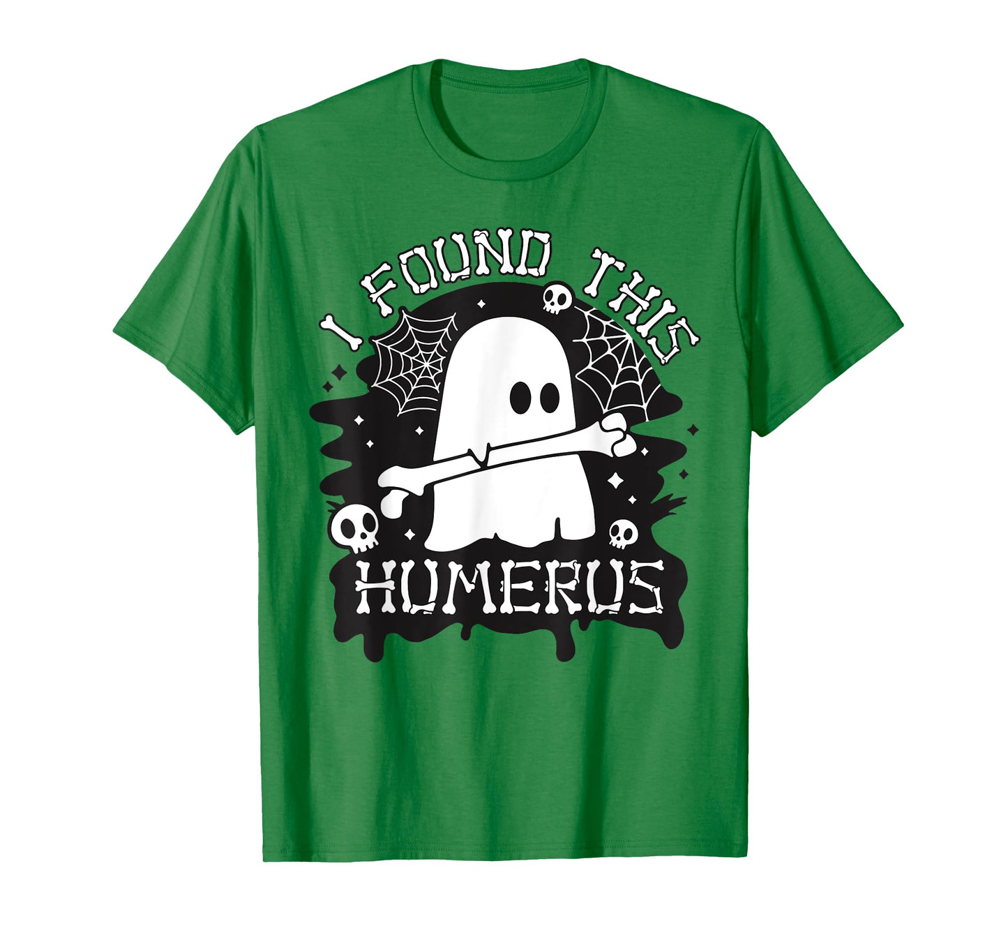 I Found This Humerus Funny Ghost with Bone Halloween T-Shirt