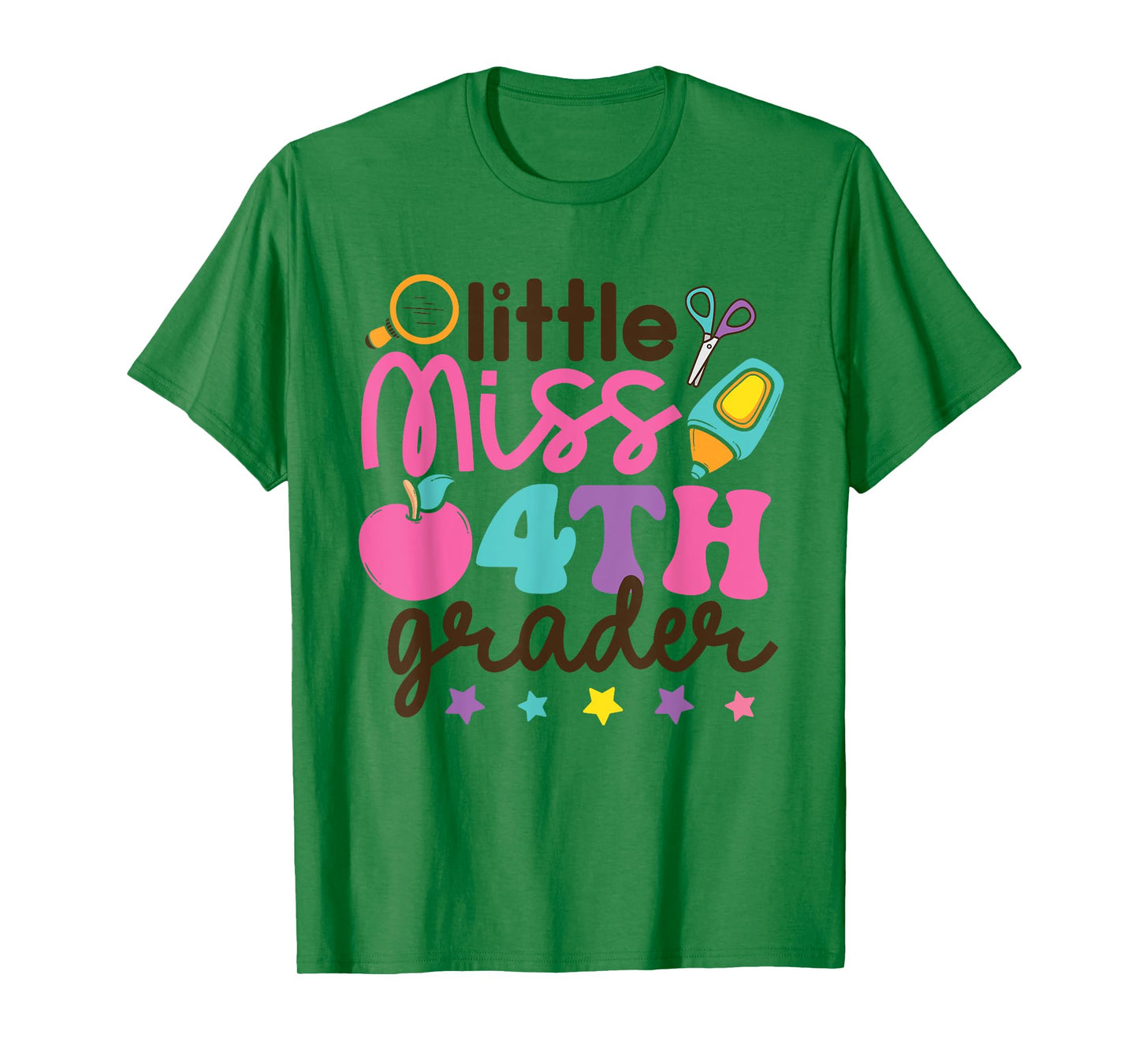 Little Miss 4th Grade First Day of Fourth Grade Cute Girls T-Shirt