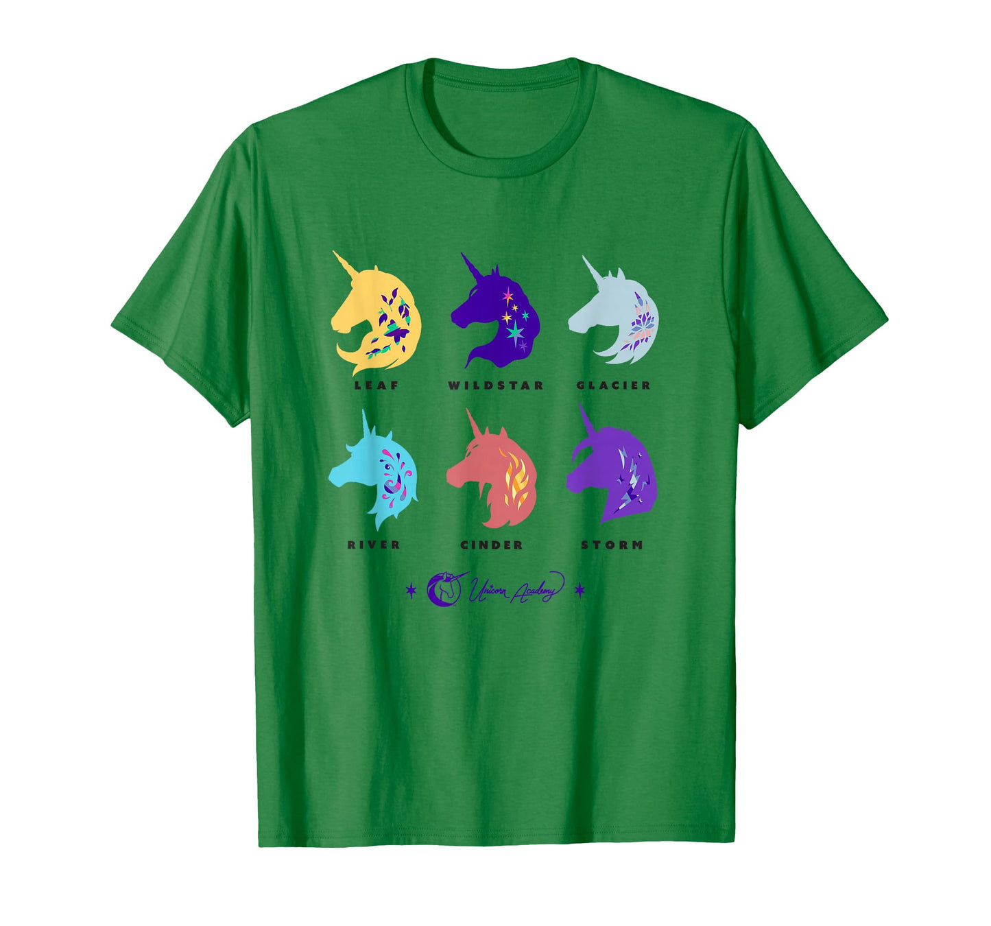 Unicorn Academy Unicorn Silhouettes Graphic T-Shirt