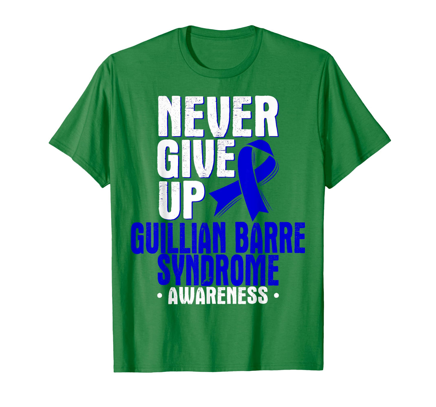Guillian Barre Syndrome TShirt - Dark Blue Awareness Ribbon T-Shirt