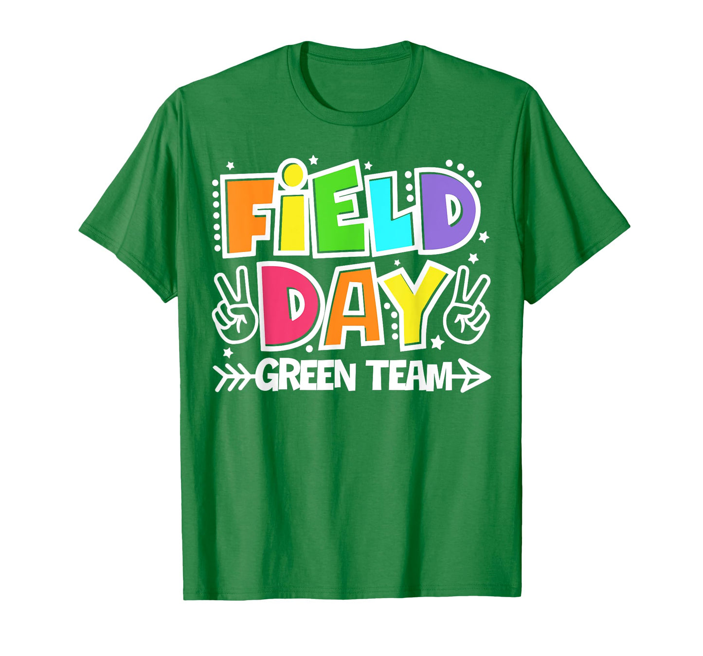 Field Day Green Team Funny For Teacher Kids Field Day Games T-Shirt