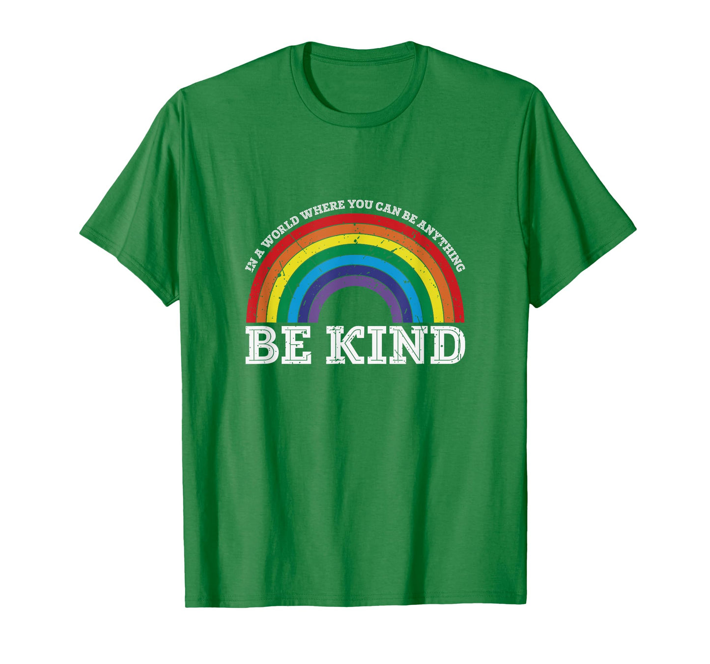 Pink Be Kind Rainbow Tee, Antibullying Kindness day Pink T-Shirt
