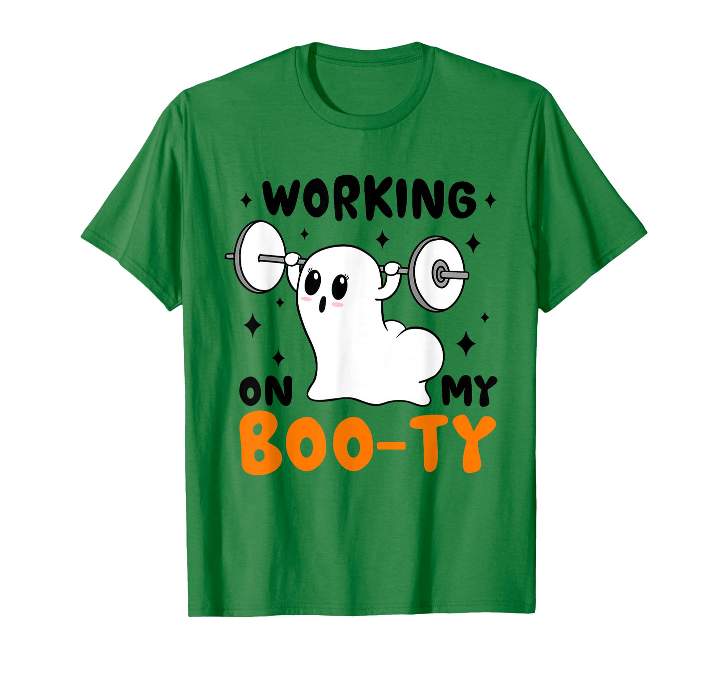 Working On My Boo-Ty Halloween Ghost Gym Spooky Season T-Shirt