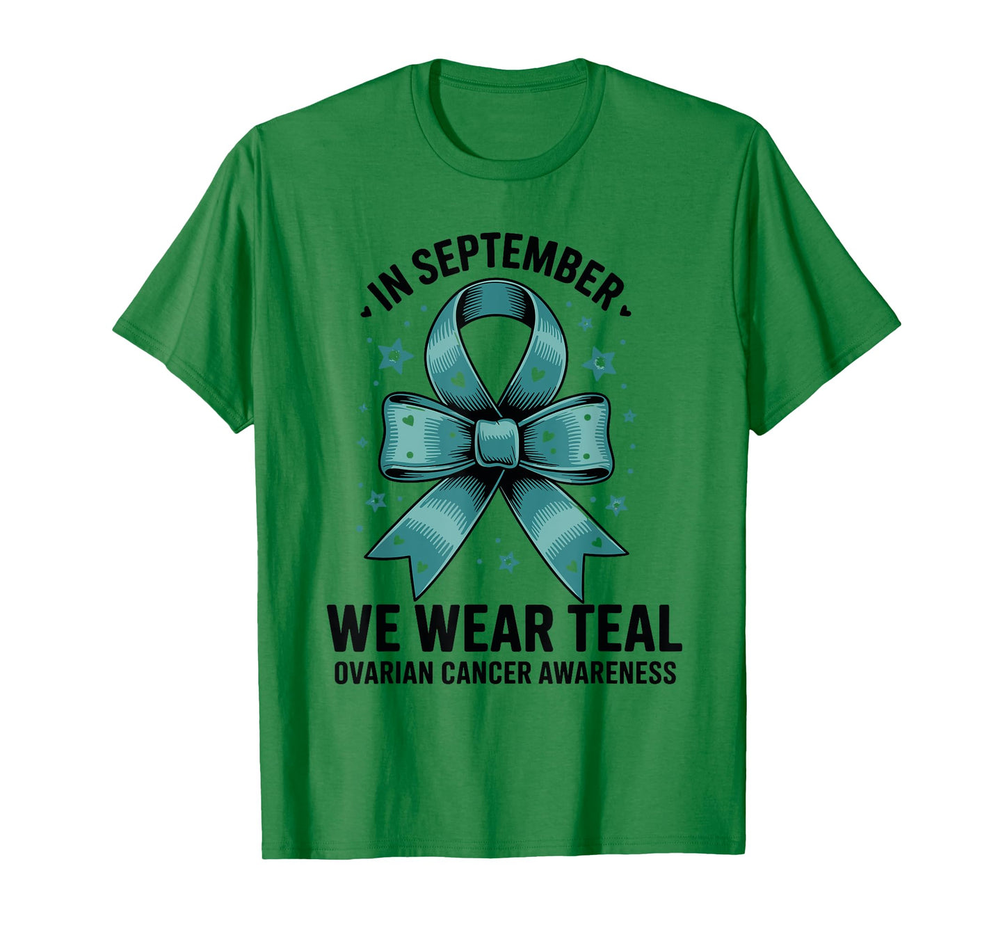I Wear Teal For My Mom Ovarian Cancer Awareness T-Shirt
