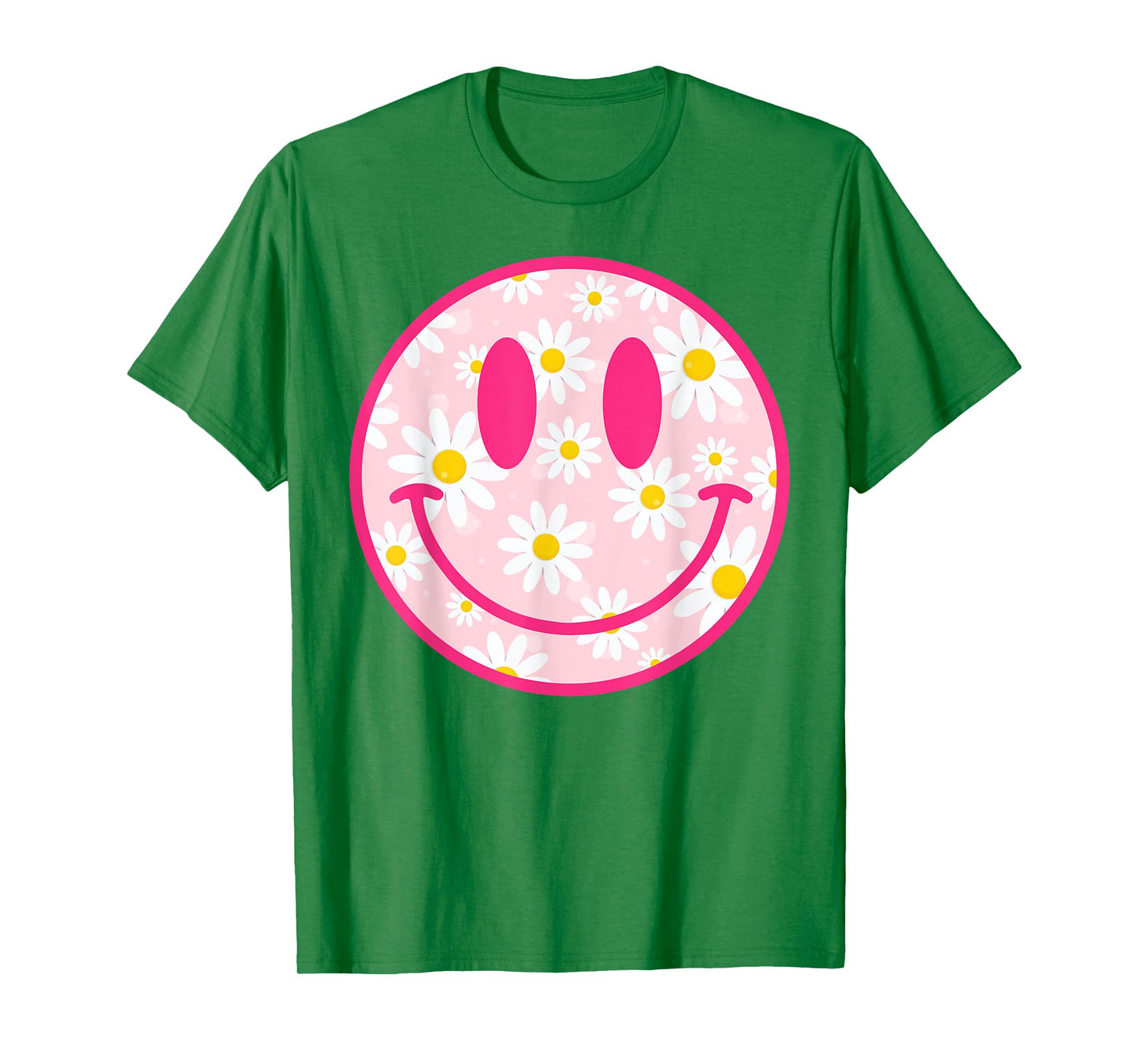 Happy Face Daisy Flower Shirt Preppy Aesthetic Smile Face T-Shirt