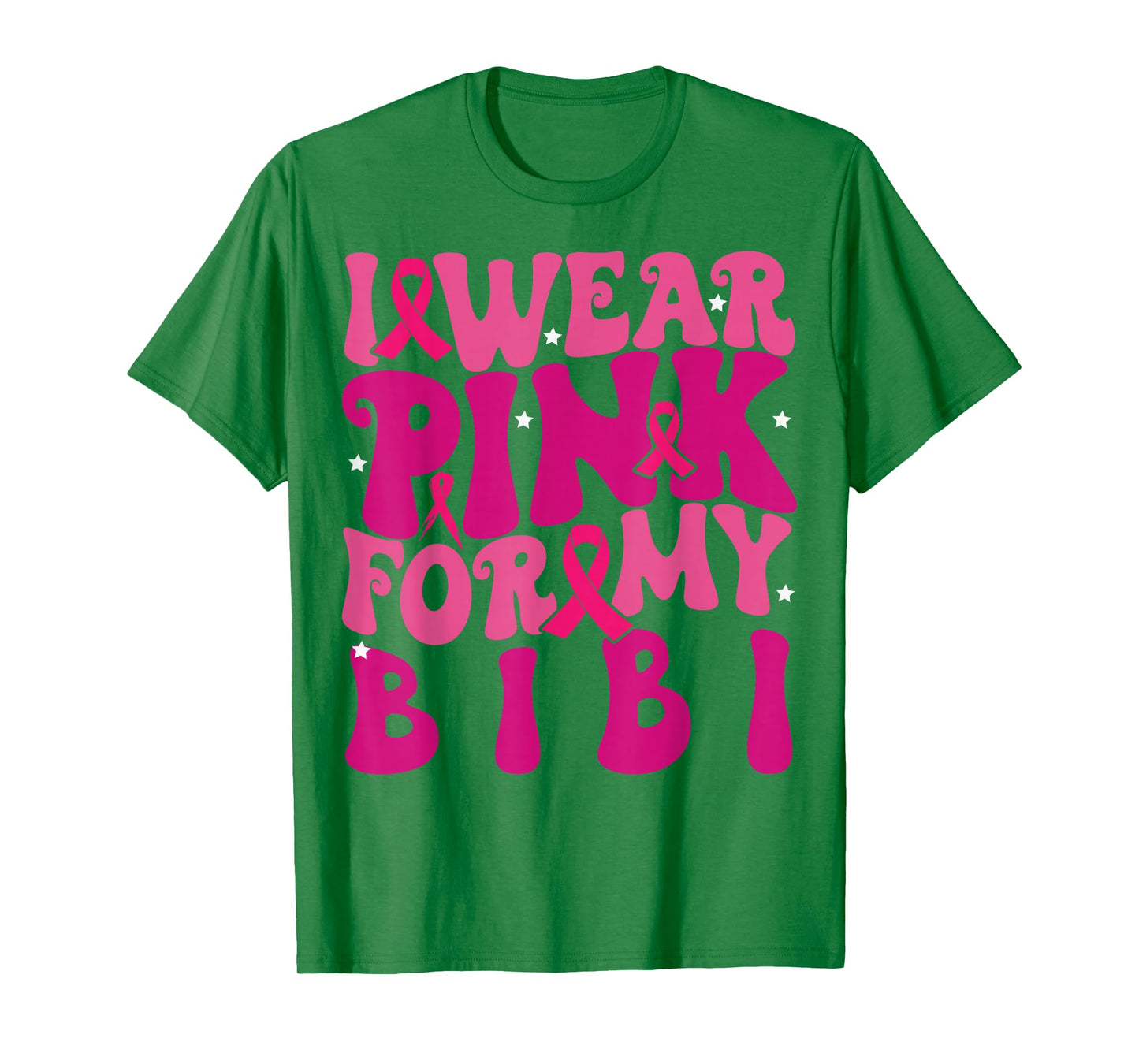 I Wear Pink for My Bibi Breast Cancer Awareness Kids T-Shirt