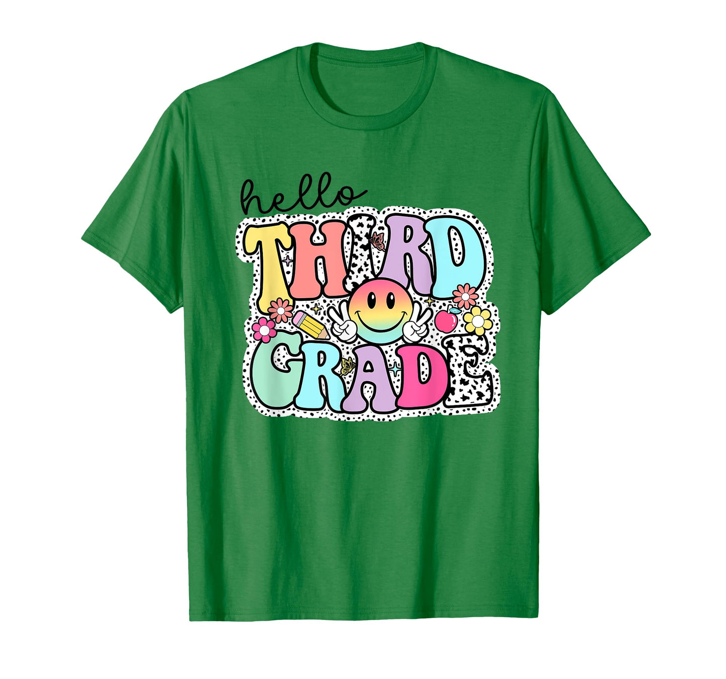 Hello Third Grade Team 3rd Grade Girl Teacher Back To School T-Shirt