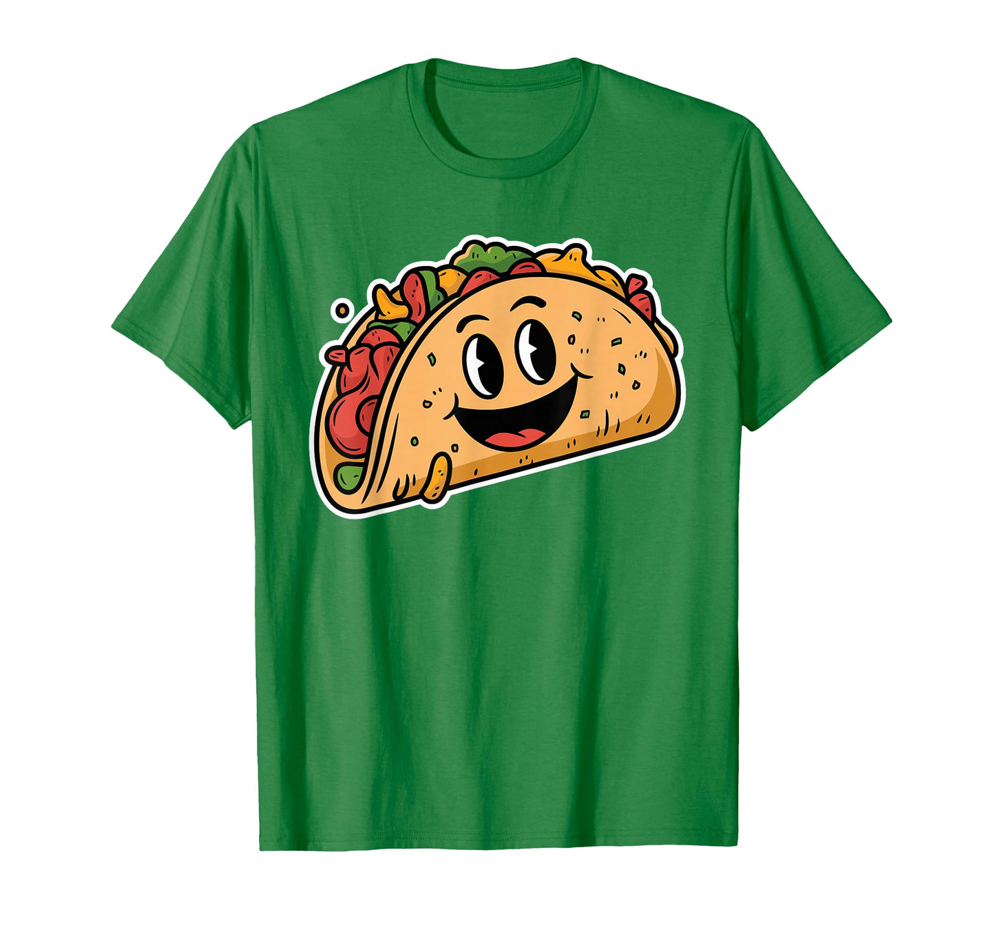 Cute Smiling Taco Cartoon T-Shirt