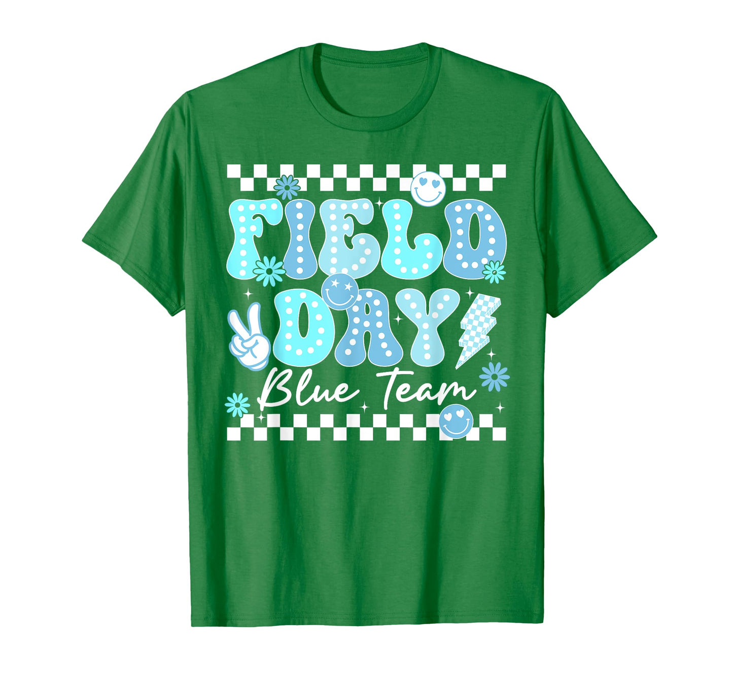Field Day Blue Team Color Field Trip Team Game Competition T-Shirt