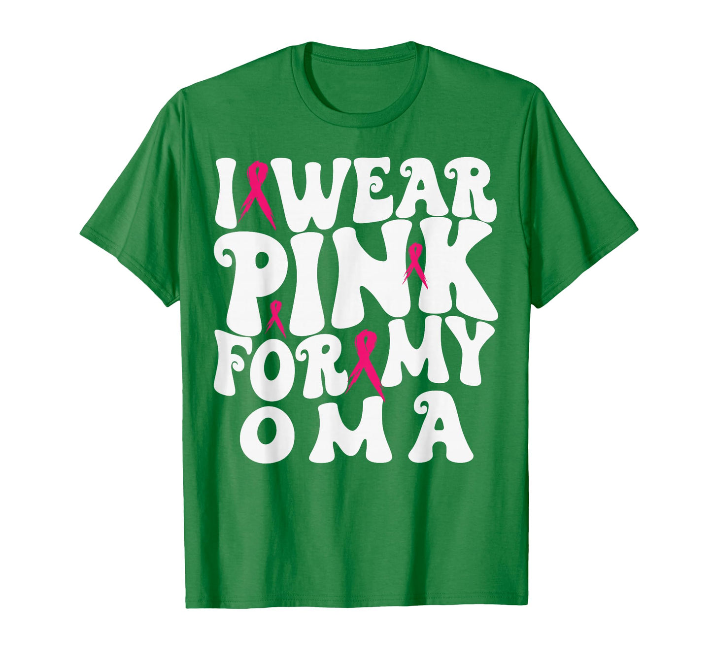 I Wear Pink for My OMA Breast Cancer Awareness Kids T-Shirt