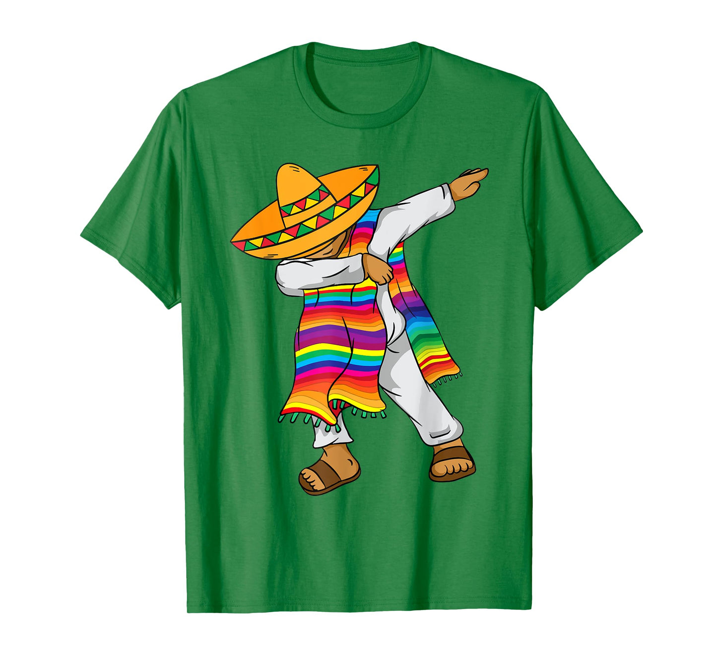 Mexican Poncho Dab Boy Mexico Hispanic Heritage Month Kids T-Shirt