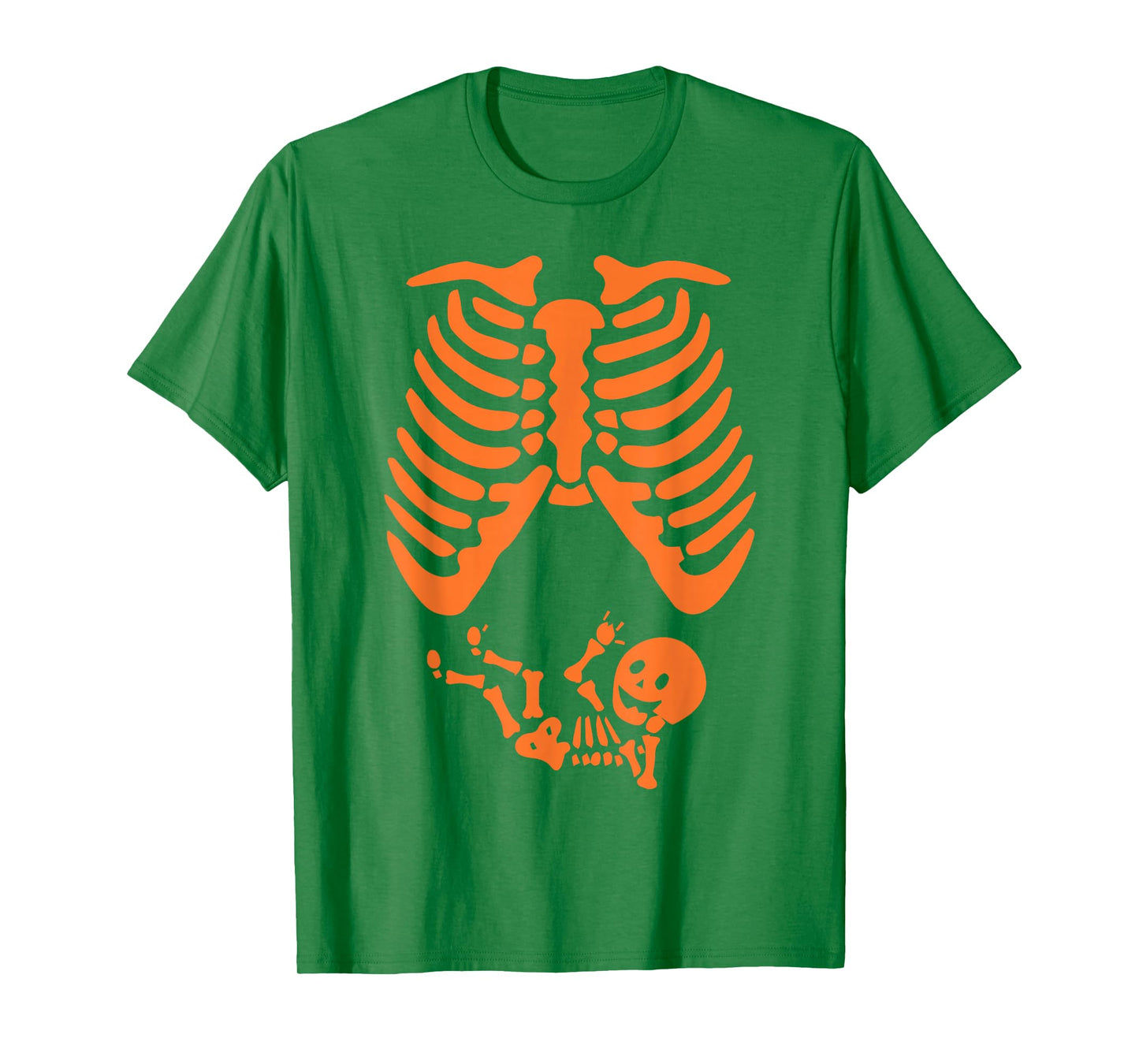 Women Skeleton Pregnancy Announcement Mom Halloween T-Shirt