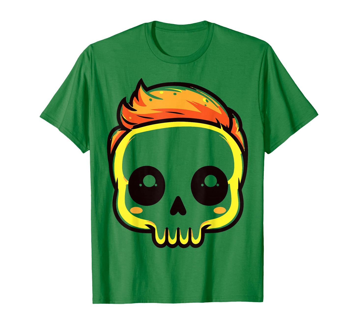 Male Skull - Halloween T-Shirt