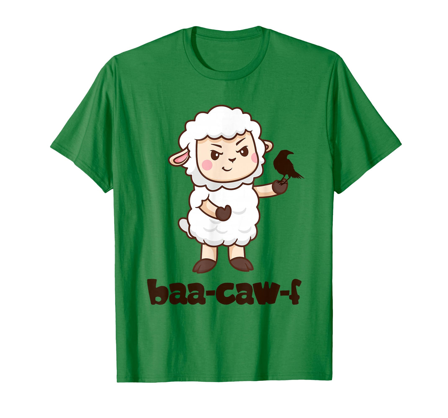 Funny Back Off Shirt Cute Sheep Baa Crow Caw Clever Insult T-Shirt