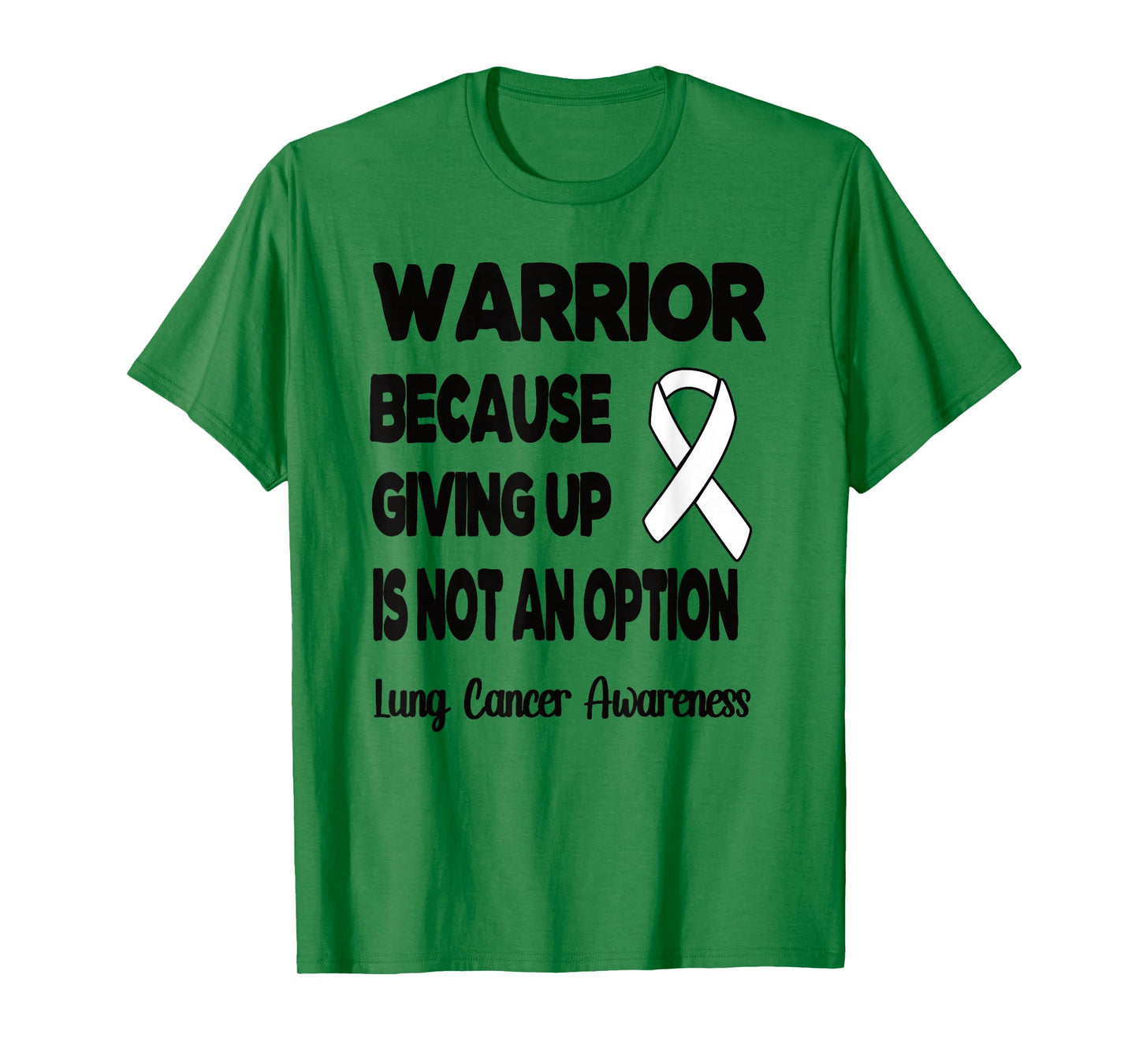 Lung Cancer Warrior White Ribbon Lung Cancer Fighter T-Shirt