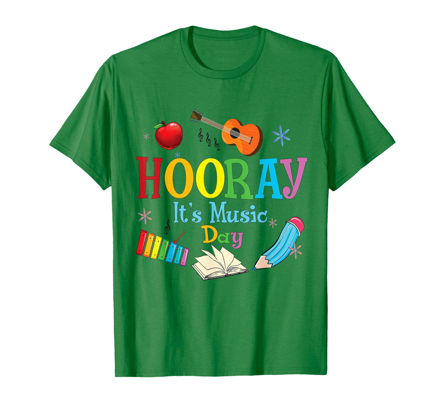 Hooray It's Music Day Music Teacher Back To School T-Shirt for Men Women Girls Kids