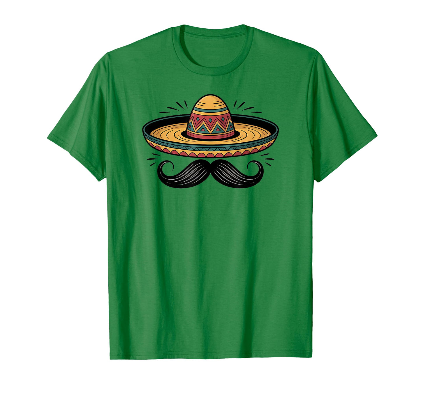 Funny Sombrero Mustache Fiesta Party T-Shirt