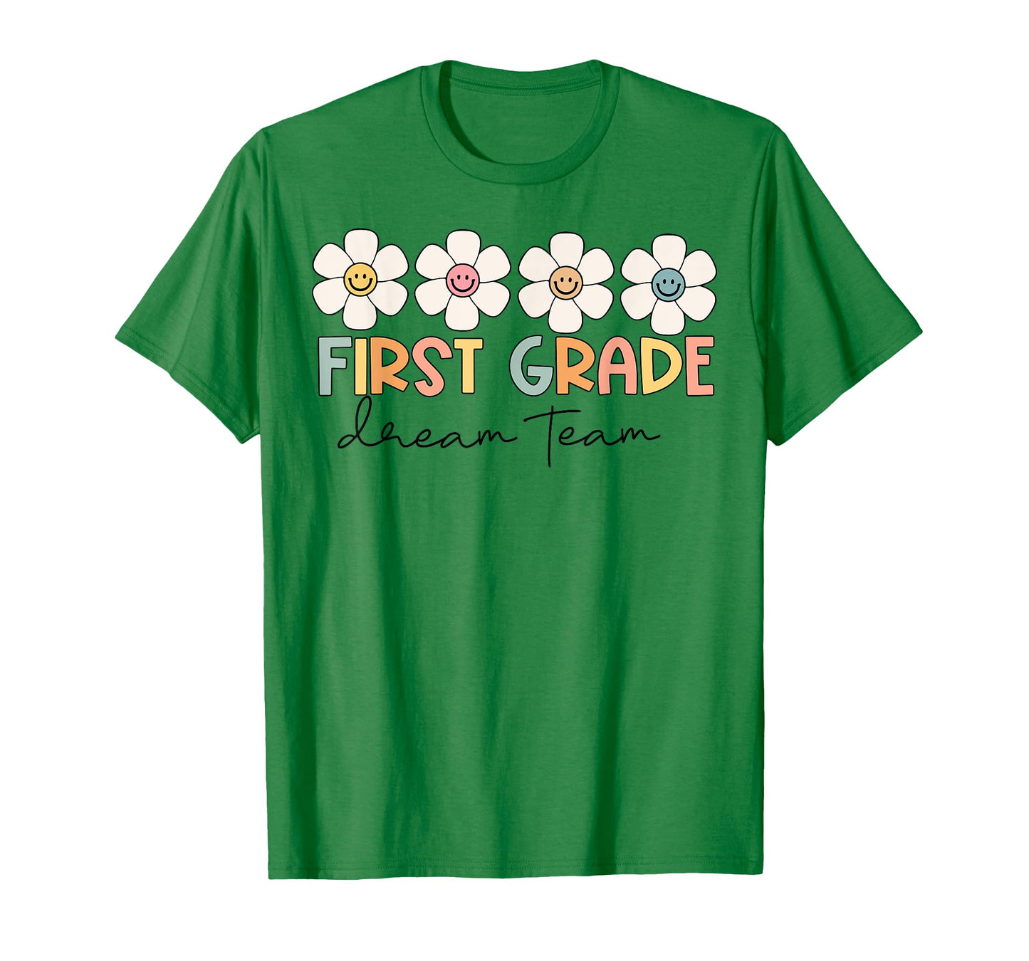 First Grade Dream Team Retro Back To School Teacher Student T-Shirt